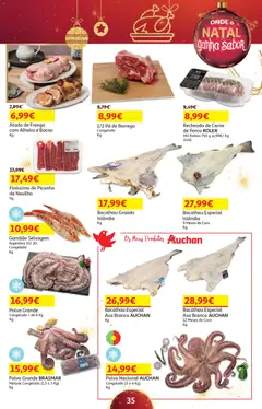 Pré-visualização Auchan - Presentes válido de 18.11.2025 | Página: 35 | Produtos: Frango, Polvo, Carne, Alheira