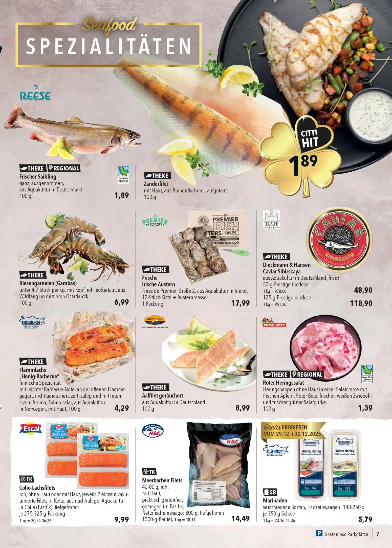 CITTI Markt Prospekt 	 – gültig ab 27.12.2025 | Seite: 7 | Produkte: Theke, Zwiebeln, Sahne