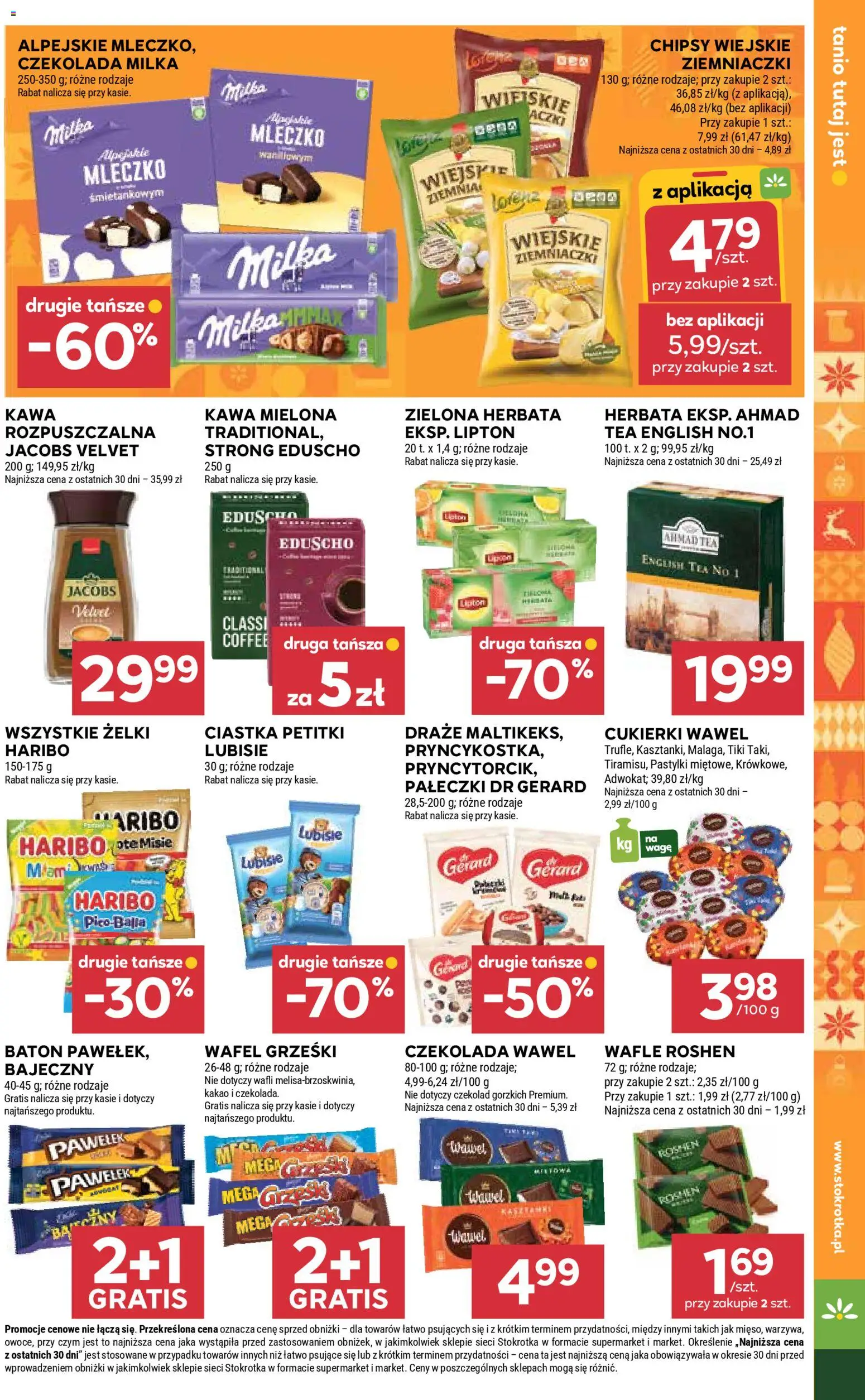 Stokrotka Gazetka - Market od 20.11.2025 | Strona: 13 | Produkty: Chipsy, Ziemniaczki, Baton, Herbata