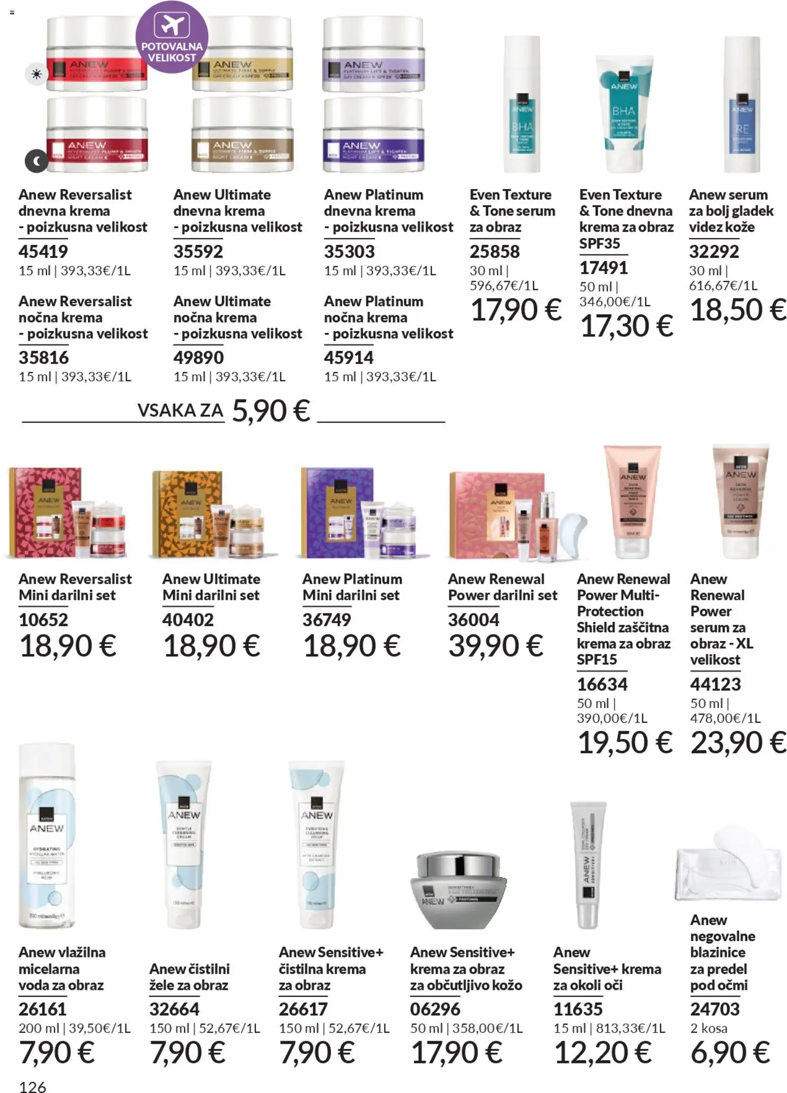 Novi Avon katalog ponudbe – veljaven od 29.12.2025 | Stran: 126 | Izdelki: Krema, Voda, Krema za obraz