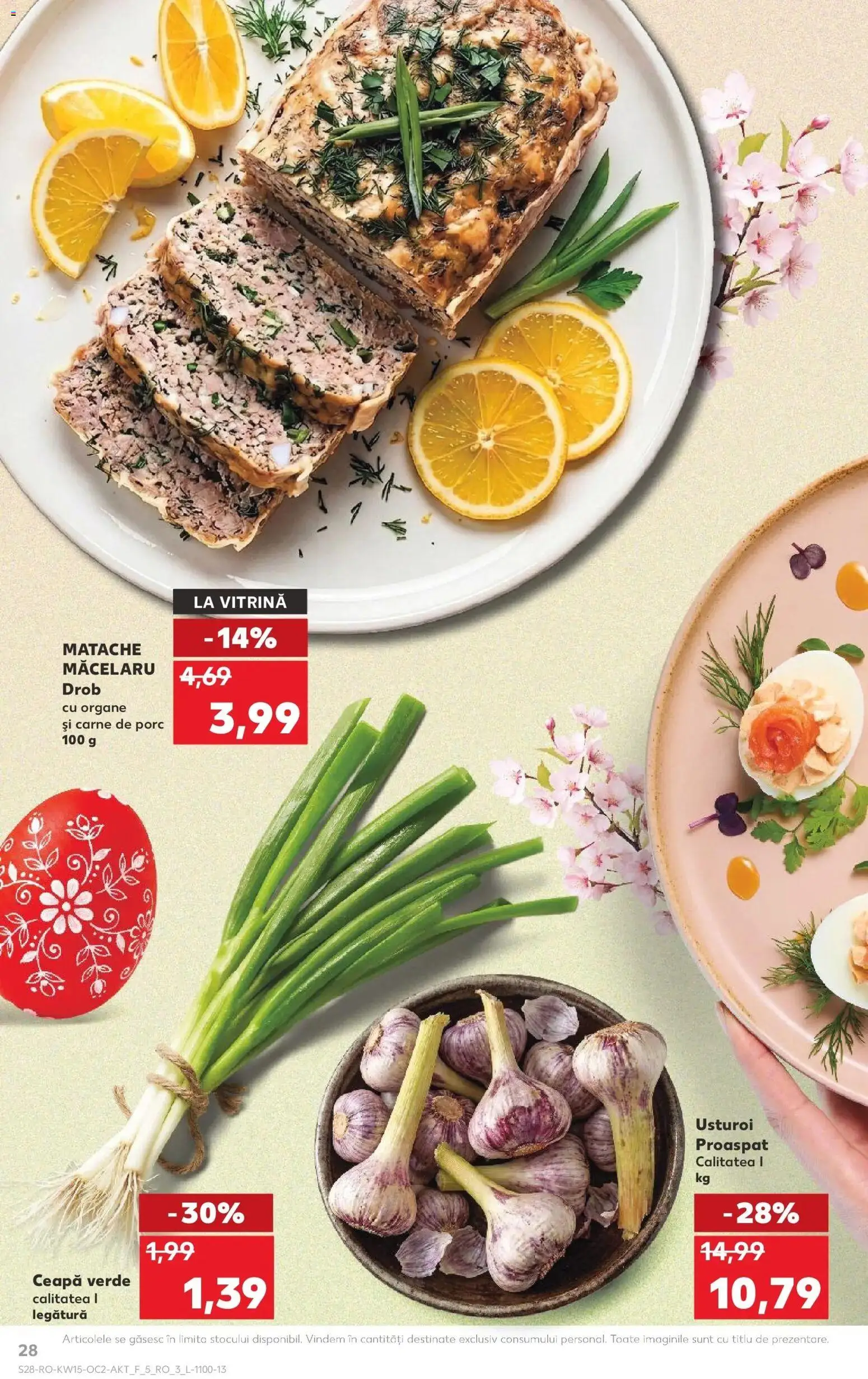 Noul catalog Kaufland – valabil de la 08.04.2026 | Pagină: 28 | Produse: Vitrină, Carne De Porc, Ceapă, Usturoi