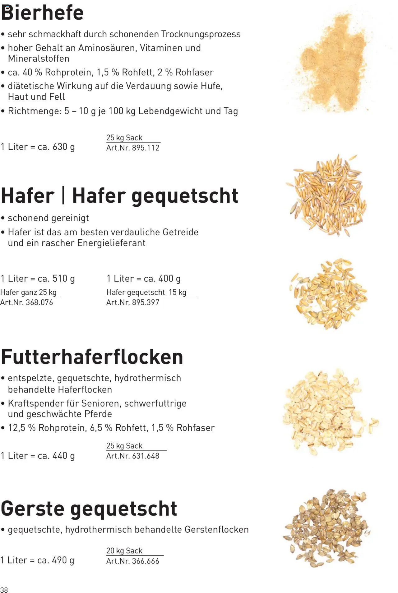 Lagerhaus  Pegus gültig ab 10.09.2025 | Seite: 38 | Produkte: Getreide