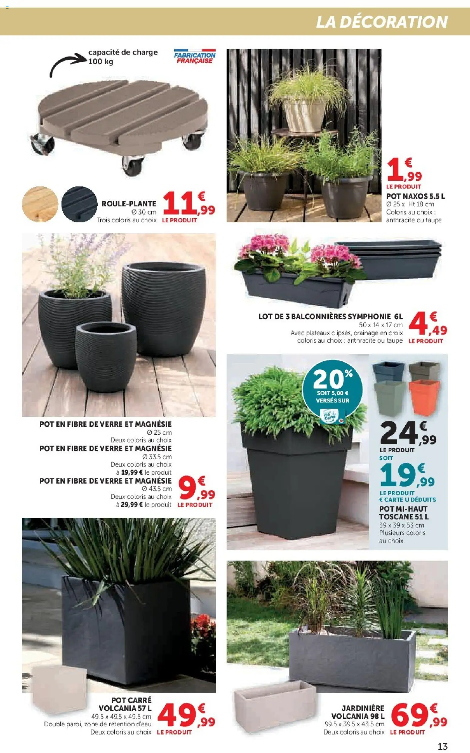 {H1} | Page: 13 | Produits: Jardinière