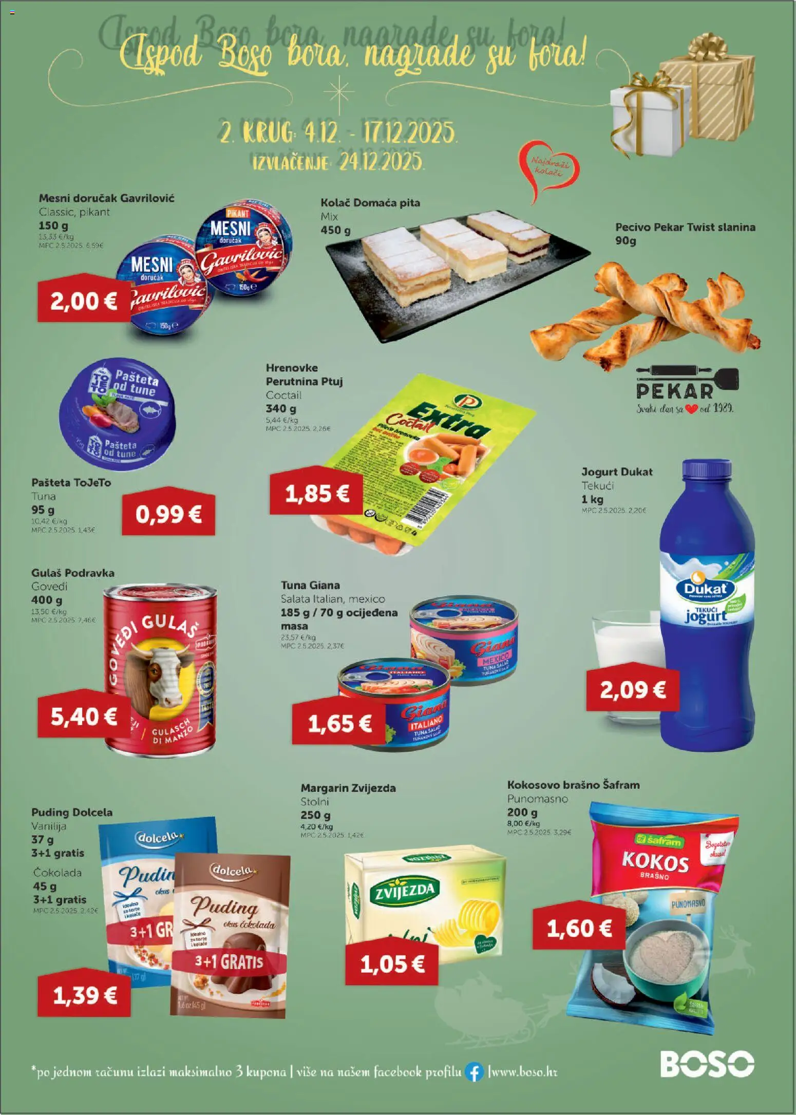 Boso katalog | vrijedi od 04.12.2025 | Stranica: 18 | Proizvodi: Hrenovke, Margarin, Salata, Mesni doručak