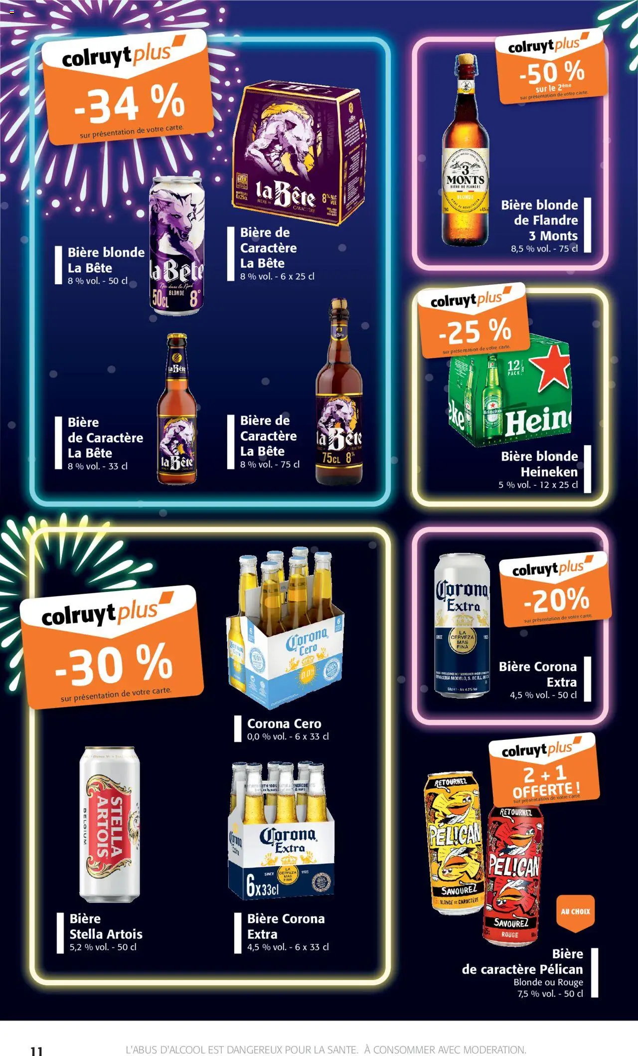 {H1} | Page: 11 | Produits: Bière blonde, Bière, Heineken