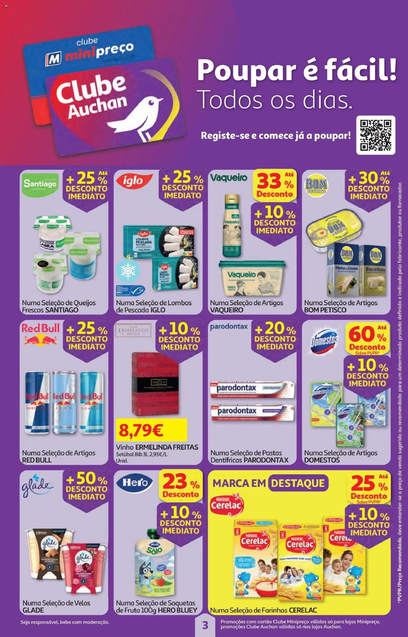 Minipreço folheto │ válido de 26.02.2026 | Página: 3 | Produtos: Cabo, Bacalhau, Pescada, Nestlé