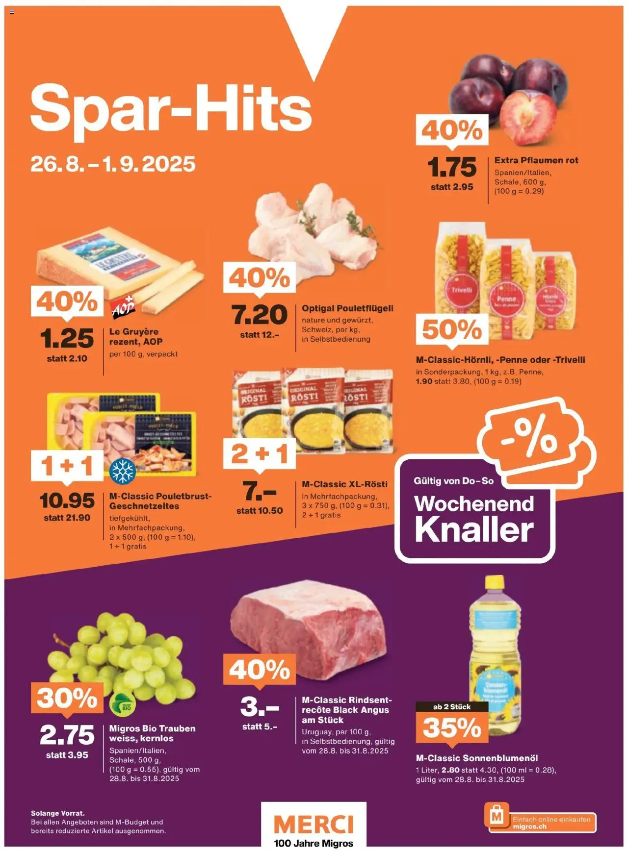 Migros - Magazin ab 25.08.2025 | Seite: 64 | Produkte: Pouletbrust, Pasta
