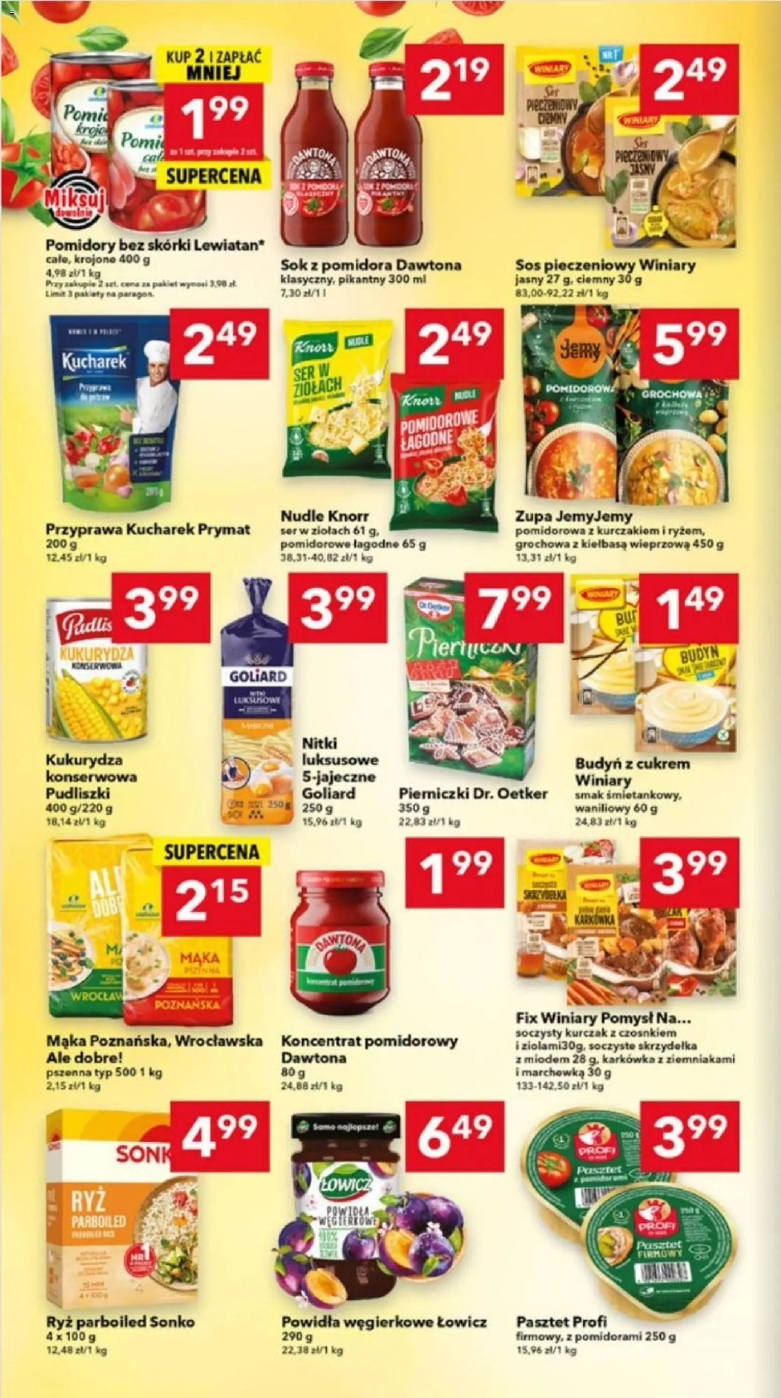 Lewiatan gazetka - Szczecin od 20.11.2025 | Strona: 4 | Produkty: Koncentrat pomidorowy, Sok, Marchewka, Sos