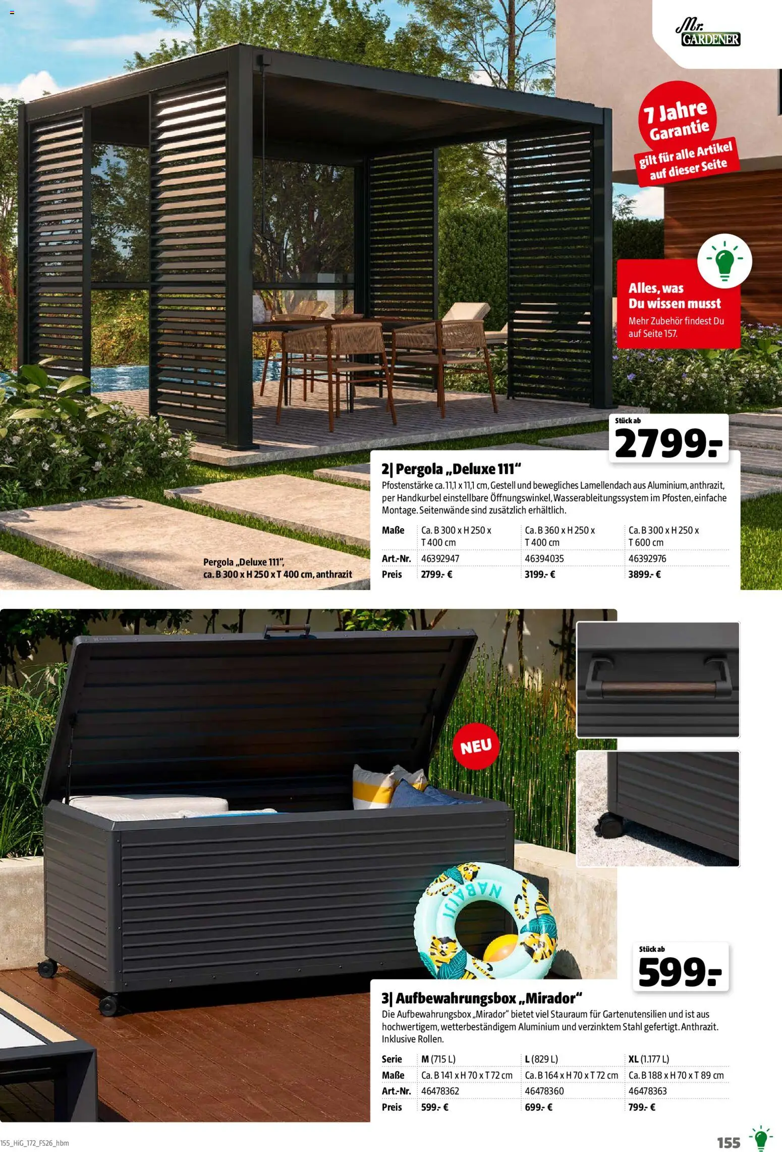 Hagebau Gartengestaltungsortiment – gültig ab 02.03.2026 | Seite: 155