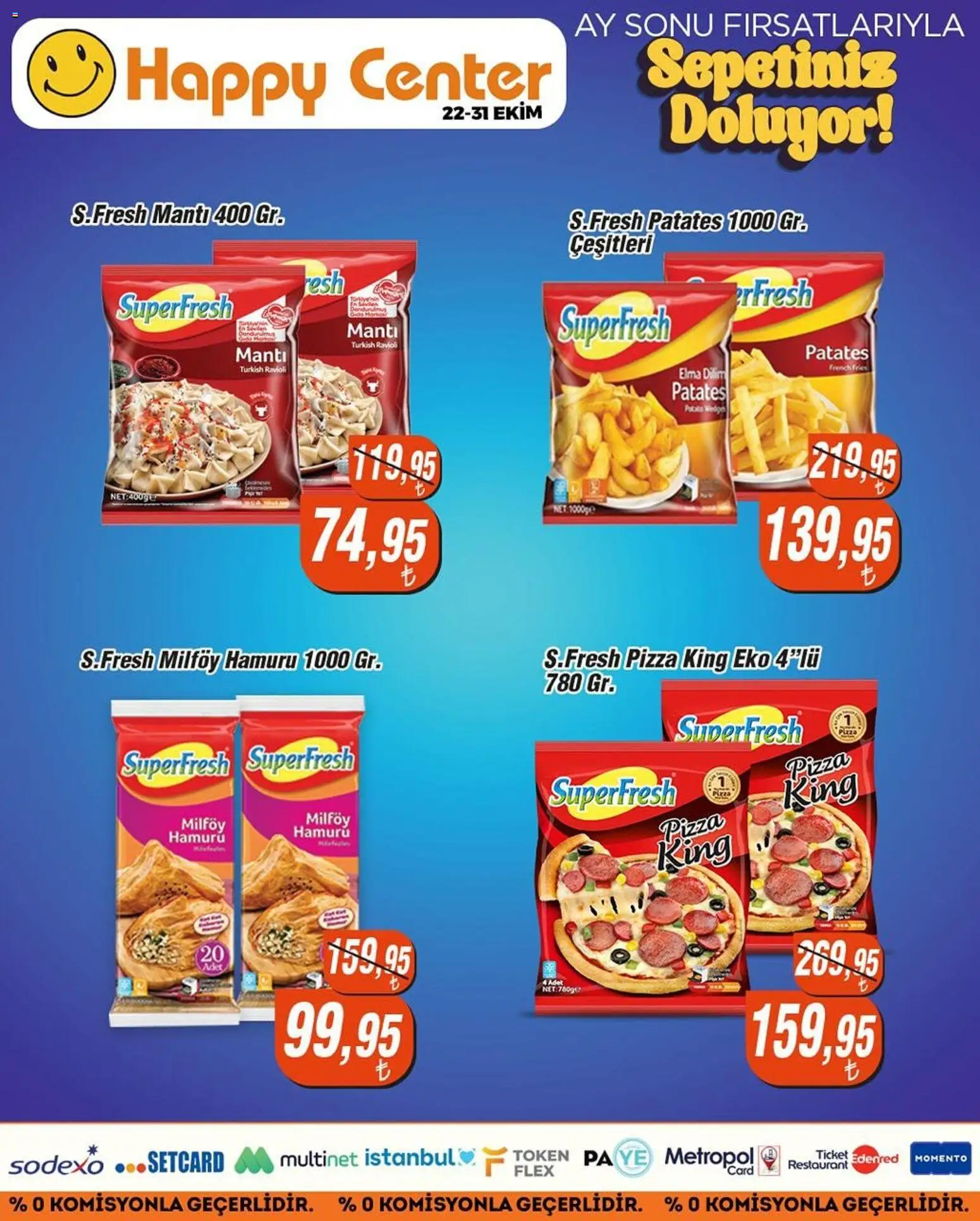 Happy Center Katalog - 22.10.2025 tarihinden itibaren geçerlidir | Sayfa: 4 | Ürünler: Pizza, Elma, Dondurma, Patates