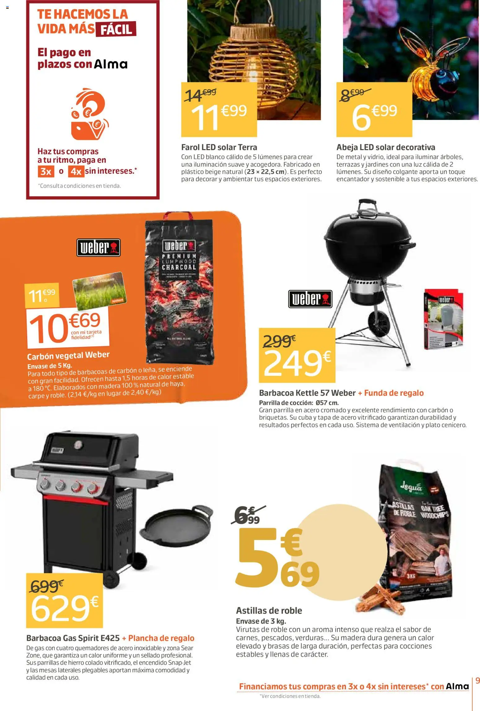 Jardiland folleto │ válido desde el 02.04.2026 | Página: 9 | Productos: Farol, Té, Parrilla, Galette de chaise