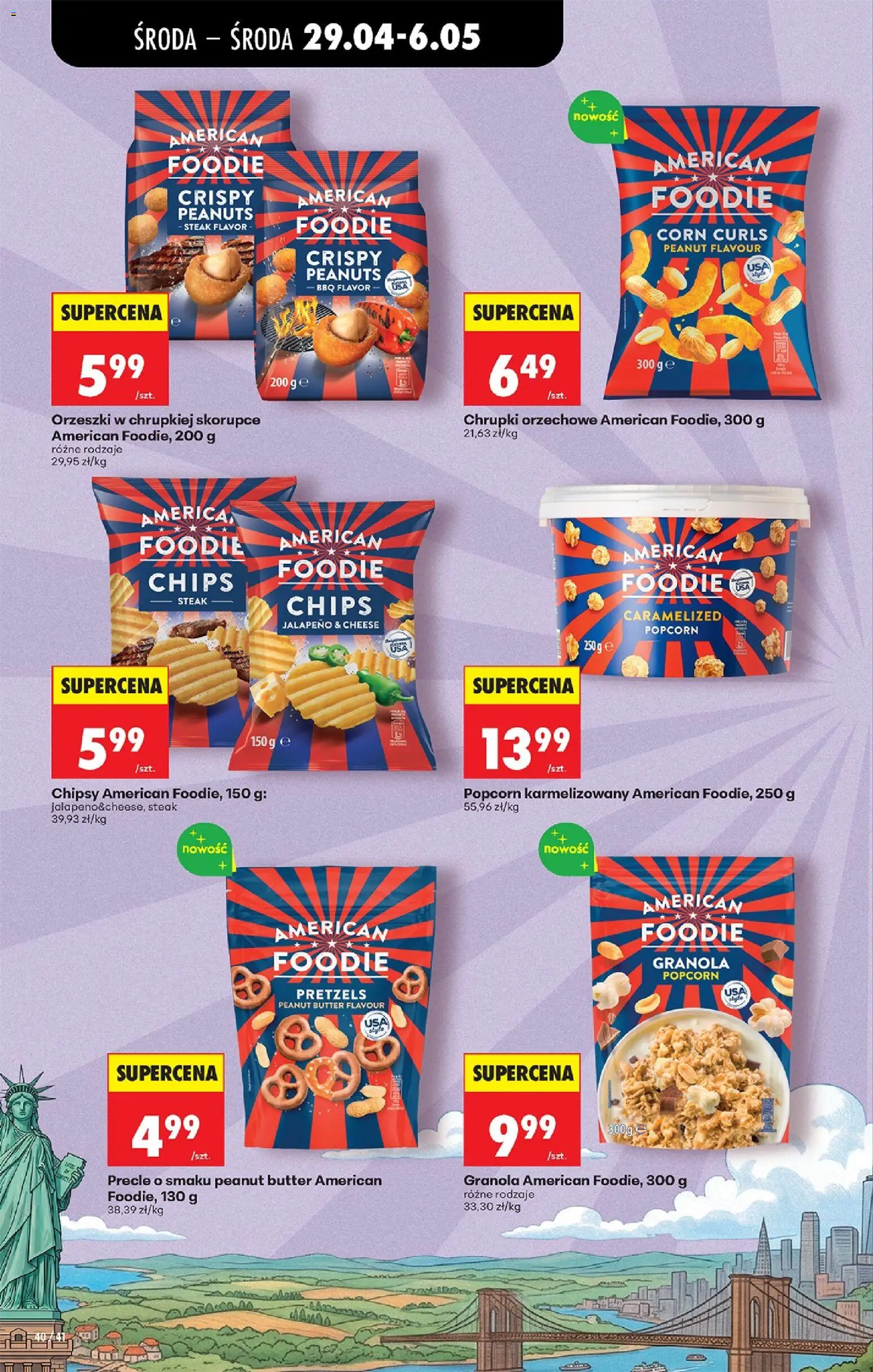 Biedronka gazetka od środy od 29.04.2026 | Strona: 63 | Produkty: Granola, Chrupki, Chrupki orzechowe, Popcorn