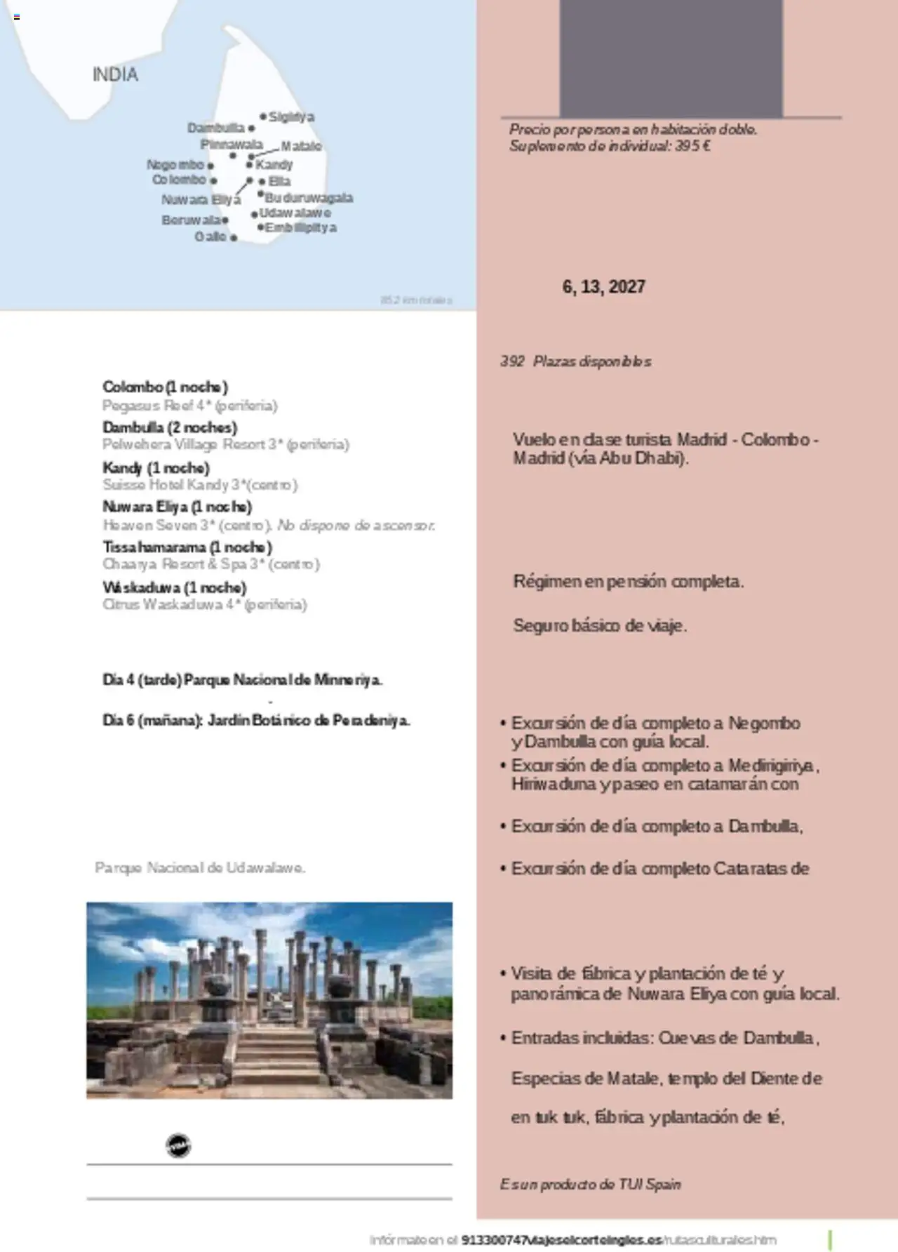 Viajes El Corte Inglés Rutas Culturales de la Comunidad de Madrid │ válido desde el 01.04.2025 | Página: 249 | Productos: Té