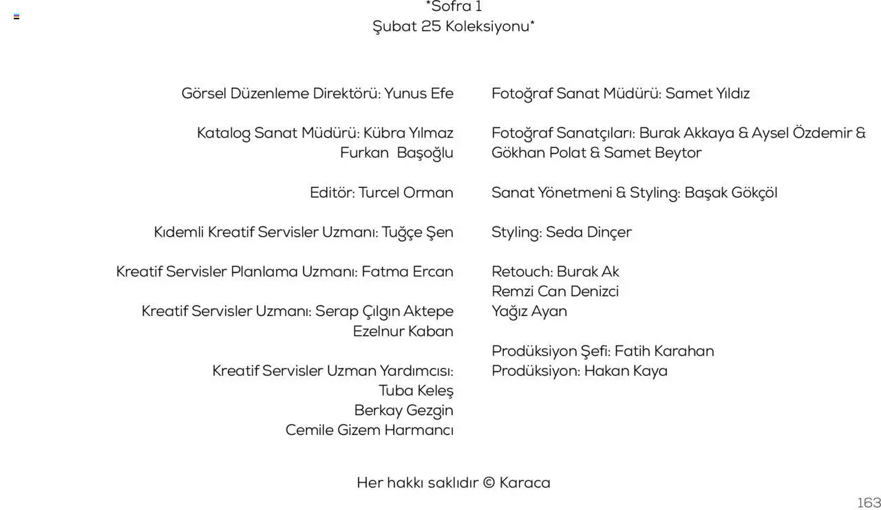 Karaca Katalog - 01.03.2025 tarihinden itibaren geçerlidir | Sayfa: 163