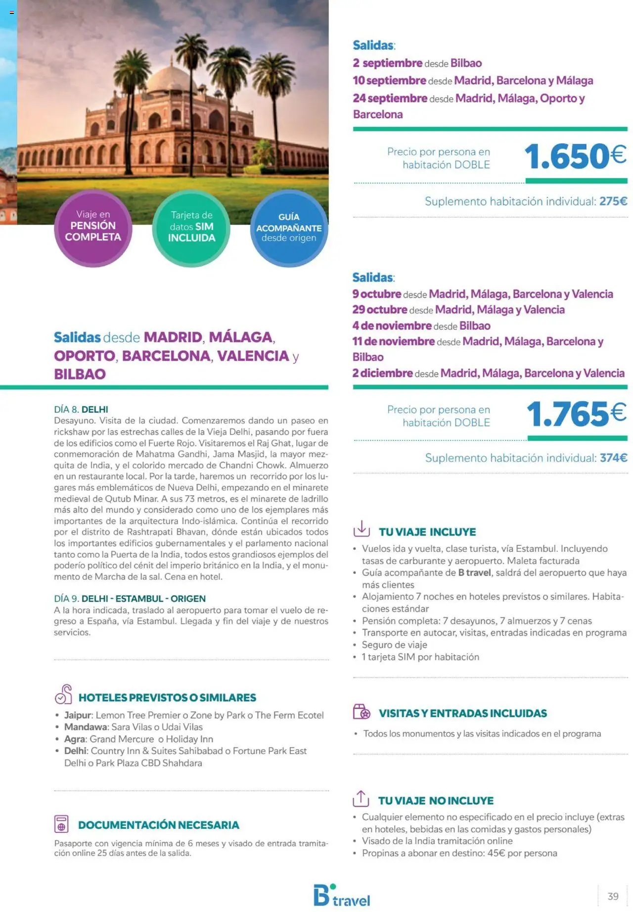 B the travel brand Viajeros Expertos Internacional  │ válido desde el 27.02.2025 | Página: 39 | Productos: Maleta