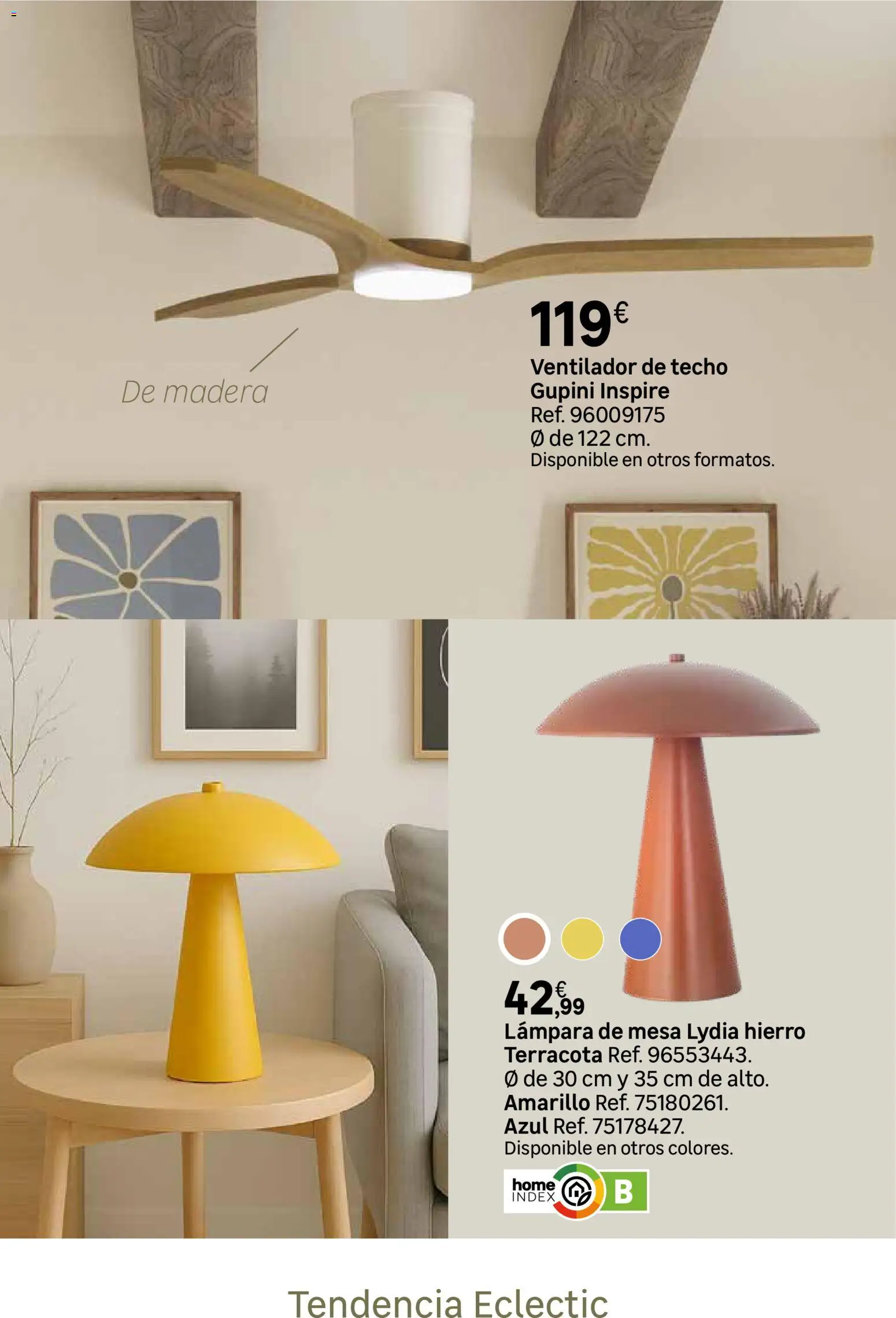 Leroy Merlin catálogo Decoración │ válido desde el 12.03.2026 | Página: 60 | Productos: Ventilador, Mesa, Lámpara