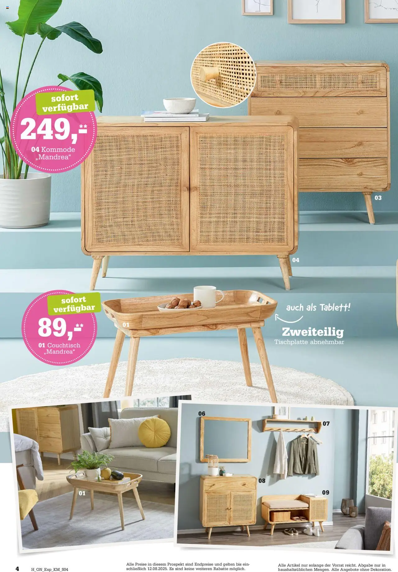 Höffner - Express Spezia No. 2 - gültig ab dem 30.07.2025 | Seite: 4 | Produkte: Kommode, Couchtisch