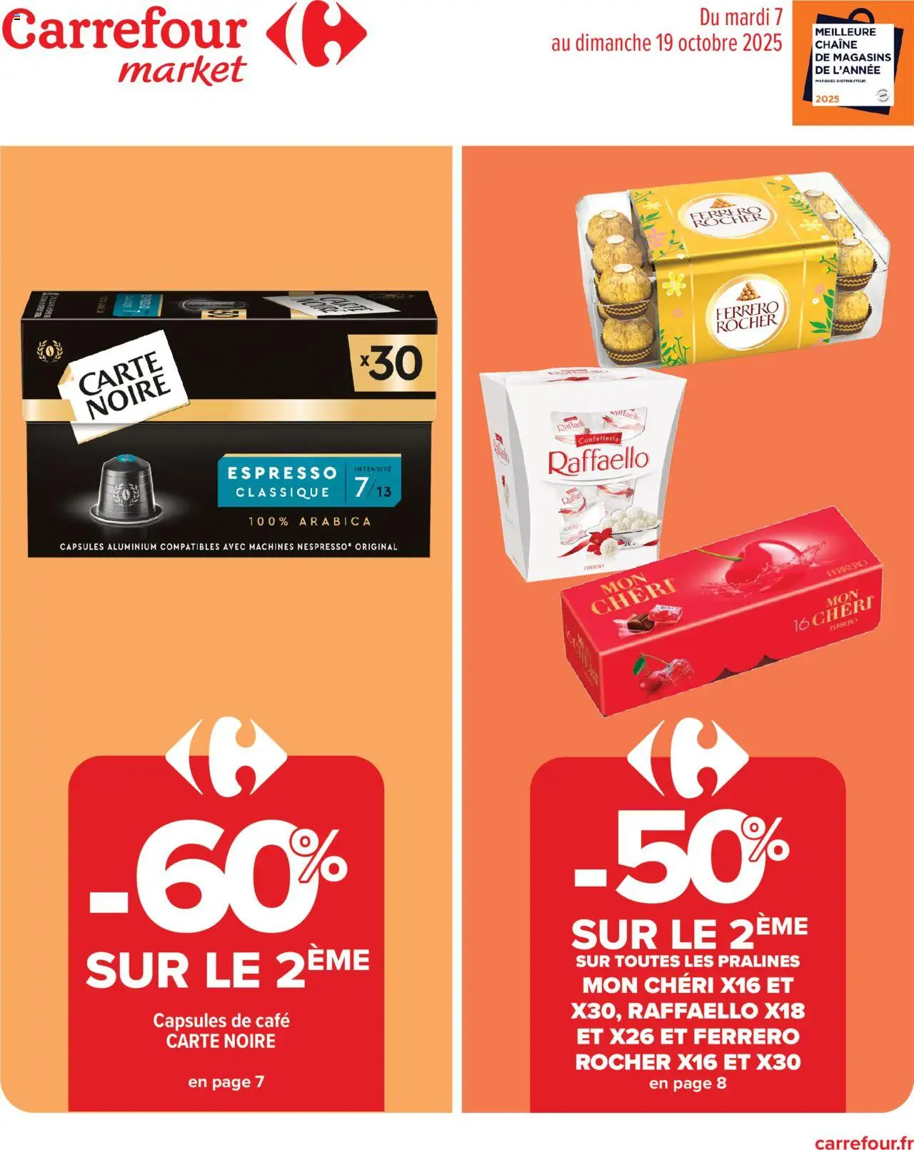 {H1} | Page: 1 | Produits: Ferrero rocher, Raffaello, Café