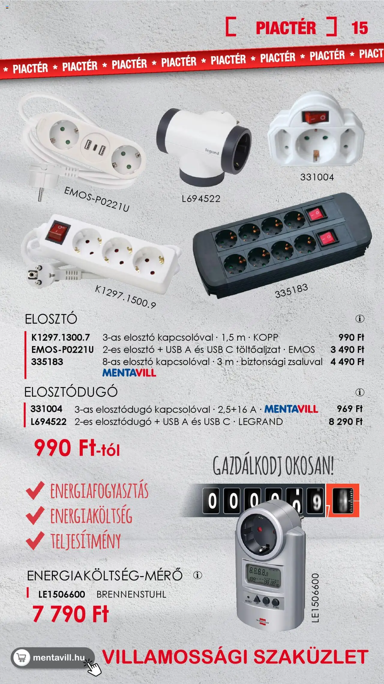 Mentavill akciós ujság - amely érvényes a következő dátumtól: 18.08.2025 | Oldal: 15 | Termékek: USB