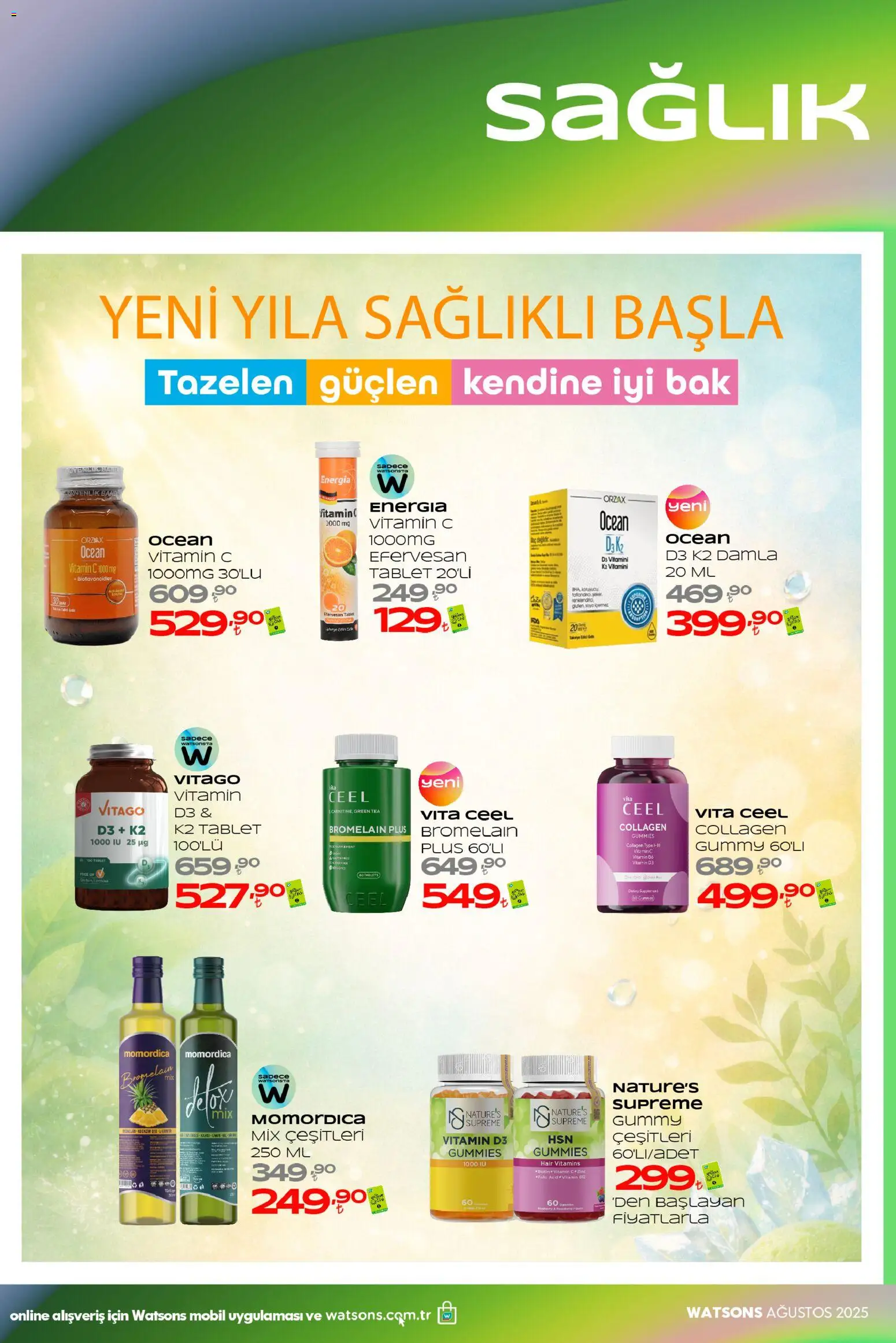 Watsons aktüel ürünler kataloğu yayımlandı! Bu hafta 02 - 28 Ocak 2026 günü Watsons indirimli ürünleri
