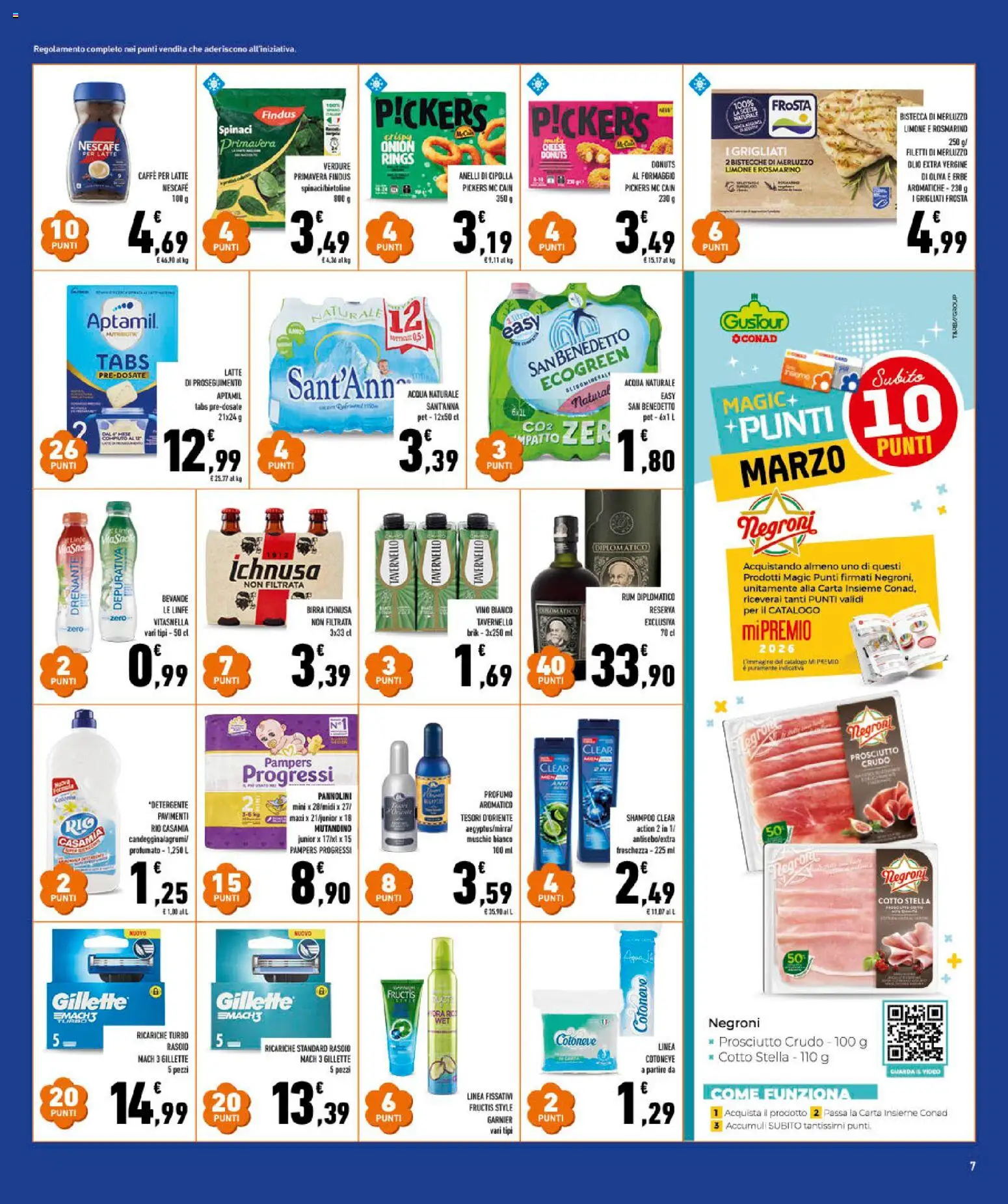 Volantino Conad del 04.03.2026 | Pagina: 7 | Prodotti: Acqua, Rum, Video, Profumo