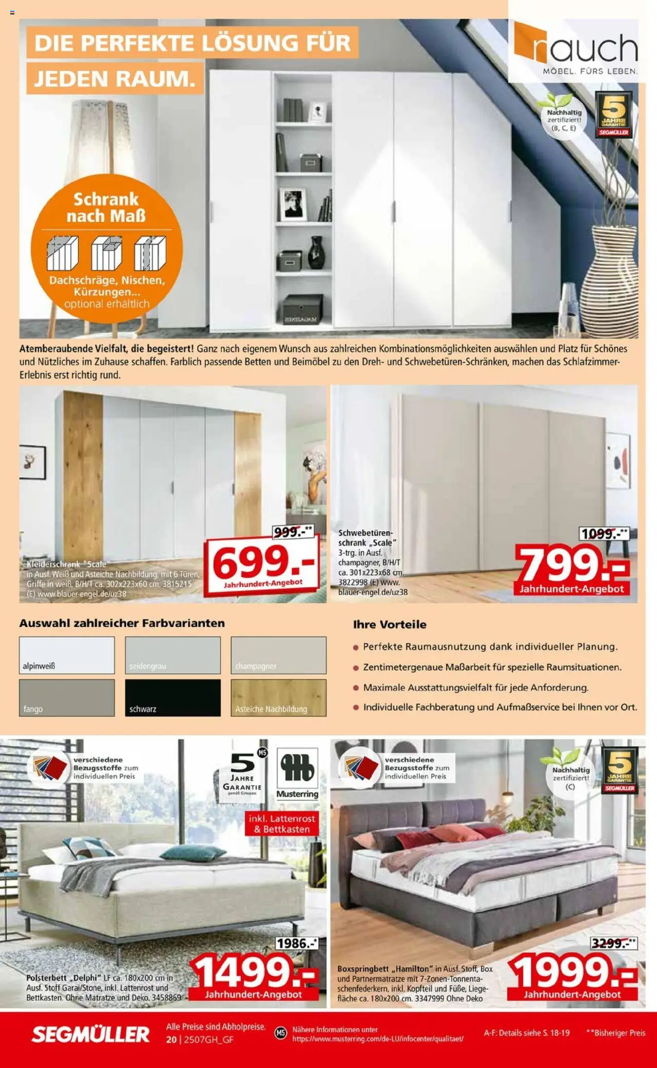 Segmüller Highlight - gültig ab dem 19.07.2025 | Seite: 34 | Produkte: Matratze, Lattenrost, Boxspringbett, Liege