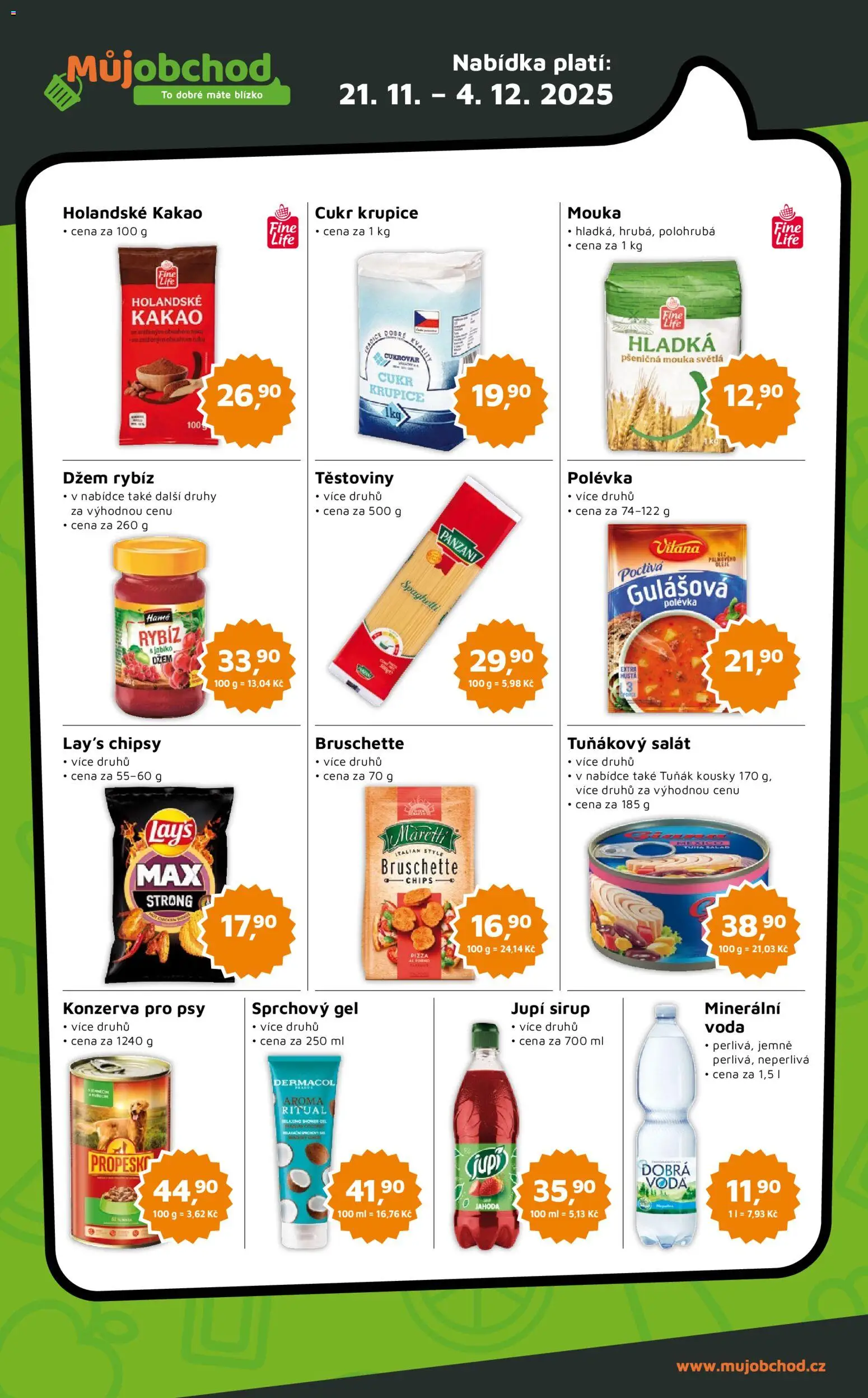 Můj obchod leták - Brand od 21.11.2025 | Strana: 3 | Produkty: Jupí, Sirup, Konzerva pro psy, Chipsy