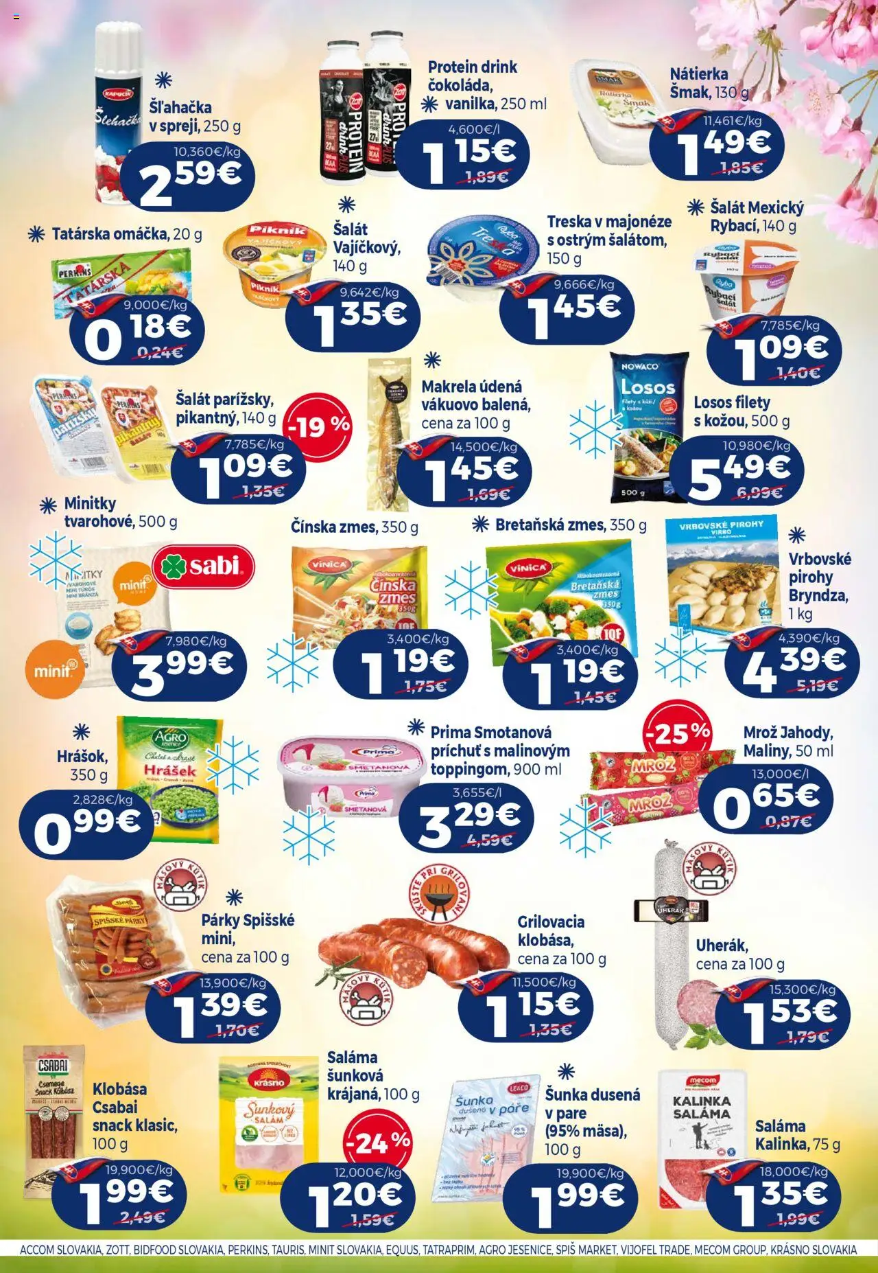 Milk Agro leták │ platný od 18.06.2025 | Strana: 5 | Produkty: Pirohy, Šalát, Párky, Šľahačka