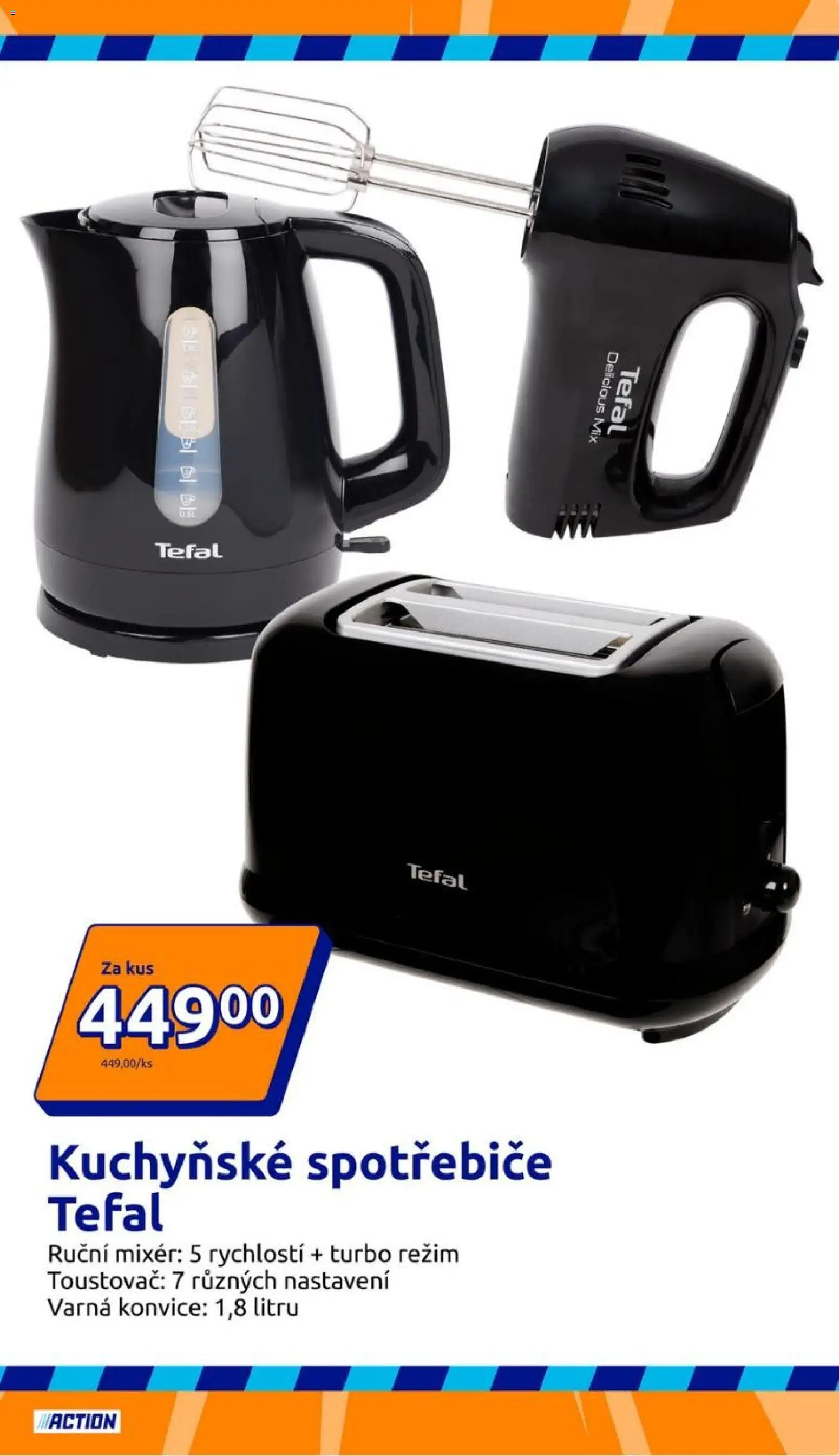 Action leták od 07.01.2026 | Strana: 9 | Produkty: Toustovač, Ruční mixér, Konvice, Varná konvice