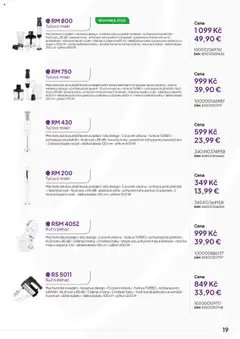 Náhled letáku Expert elektro katalog - ECG - Malé domácí spotřebiče od 01.10.2024 | Strana: 19 | Produkty: Tyčový mixér, Mixér, Šlehač, Sekáček