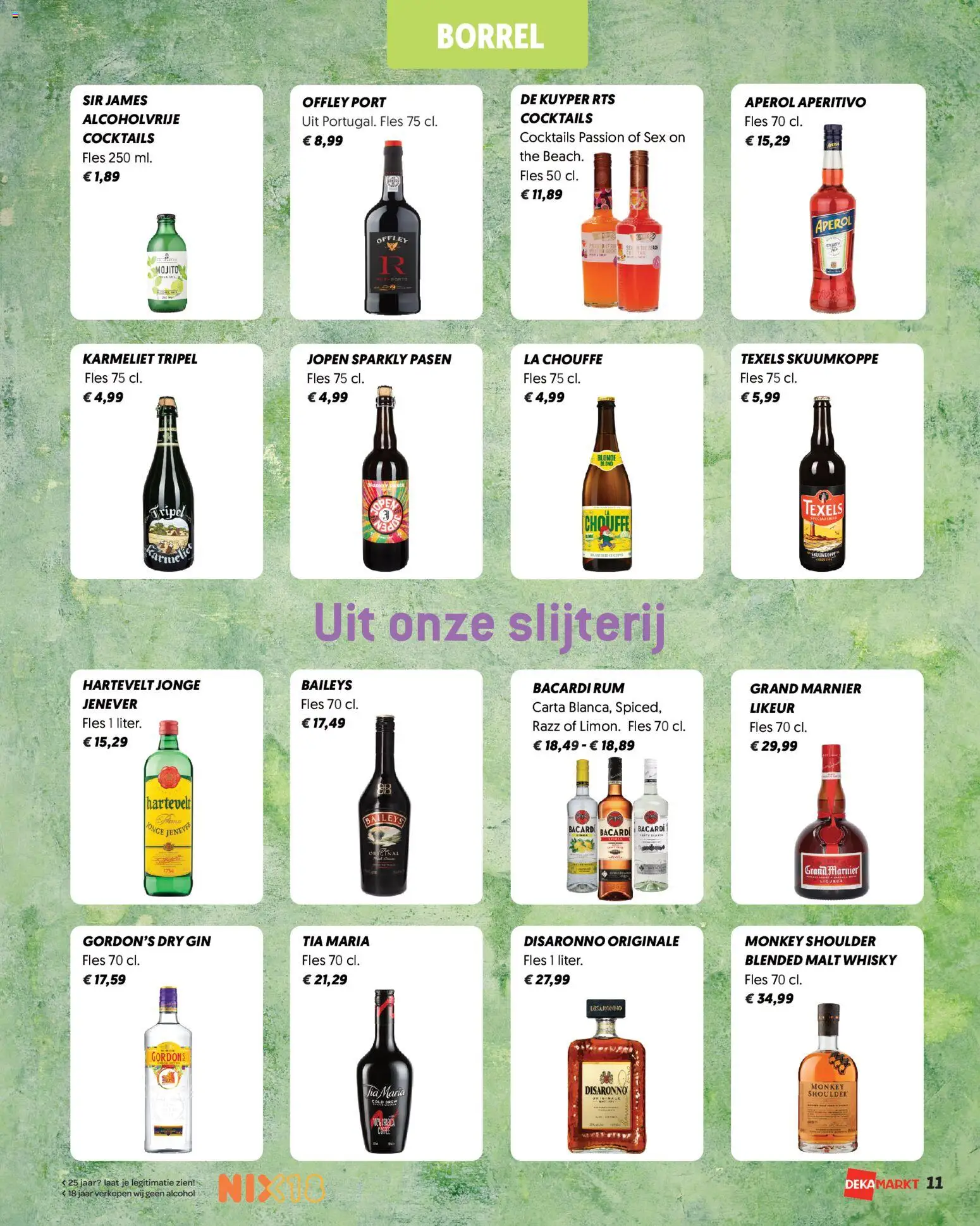 {H1} | Pagina: 11 | Producten: Gin, Slijterij, La, Alcohol