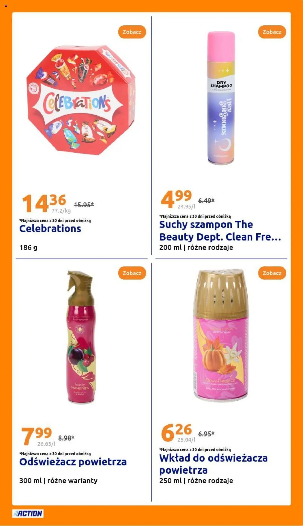 Action Gazetka od 06.08.2025 | Strona: 23 | Produkty: Odświeżacz, Odświeżacz powietrza, Szampon, Suchy szampon