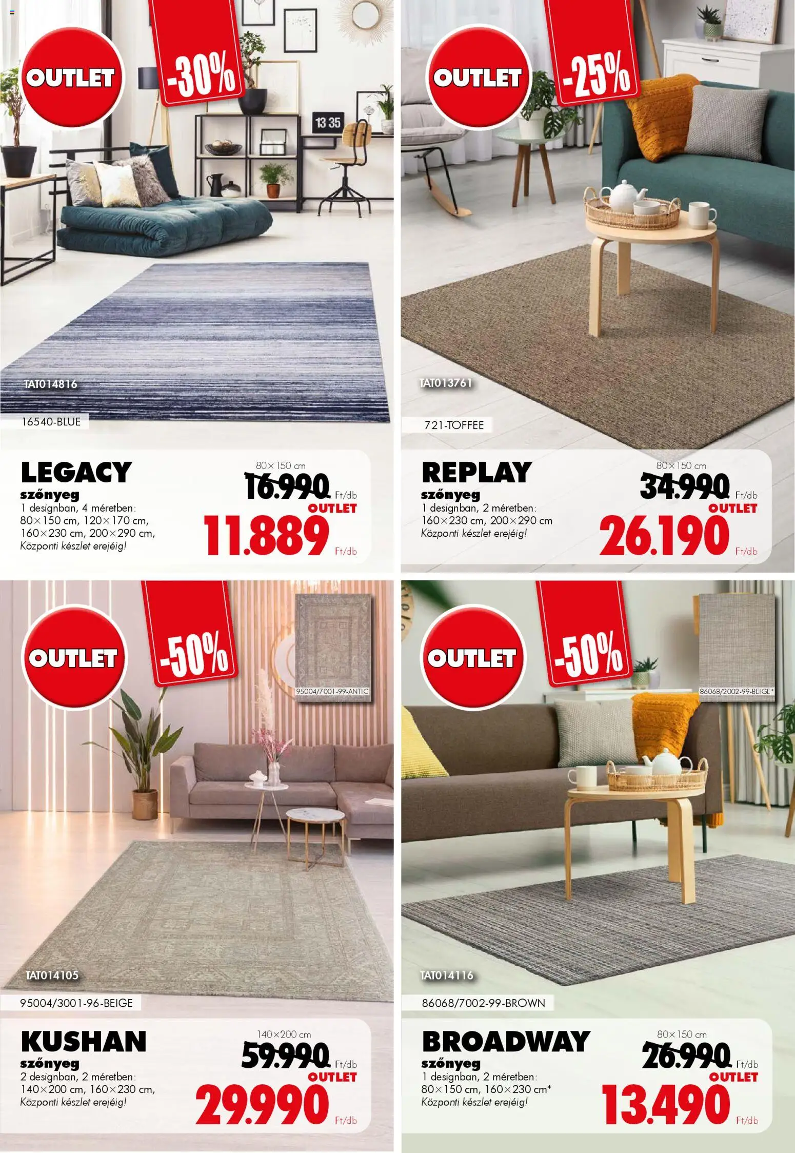 Diego akciós ujság - amely érvényes a következő dátumtól: 01.04.2026 | Oldal: 6 | Termékek: Szőnyeg