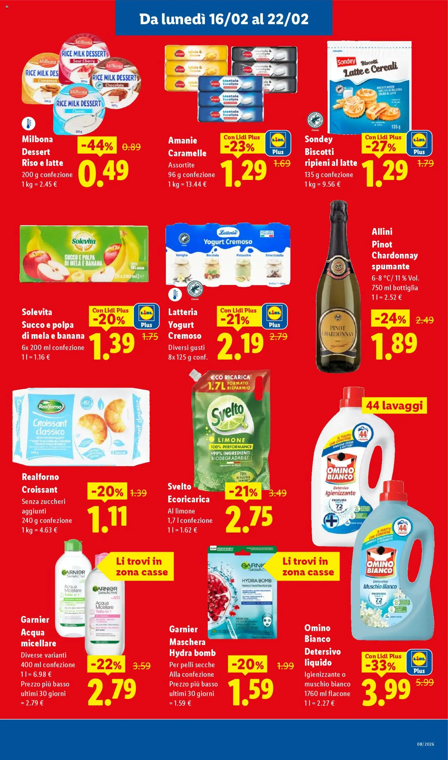 Volantino Lidl del 16.02.2026 | Pagina: 13 | Prodotti: Yogurt, Succo, Riso, Caramelle