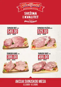 Matijevic katalog Svinjskog mesa - pregled Matijevic kataloga - važi od 03.03.2026