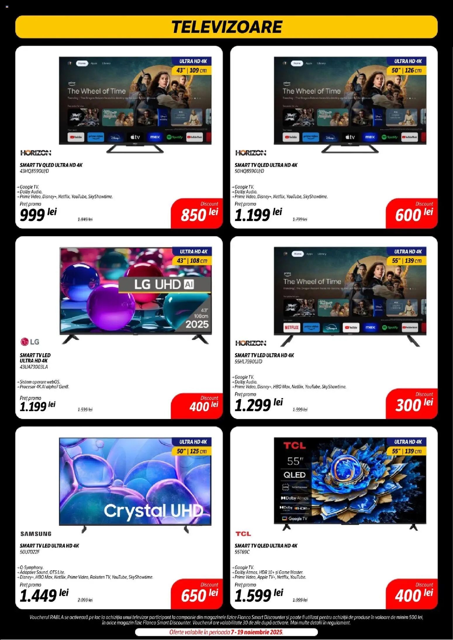 Noul catalog Flanco – valabil de la 14.11.2025 | Pagină: 11 | Produse: Televizor, Trening, Babak, Apple