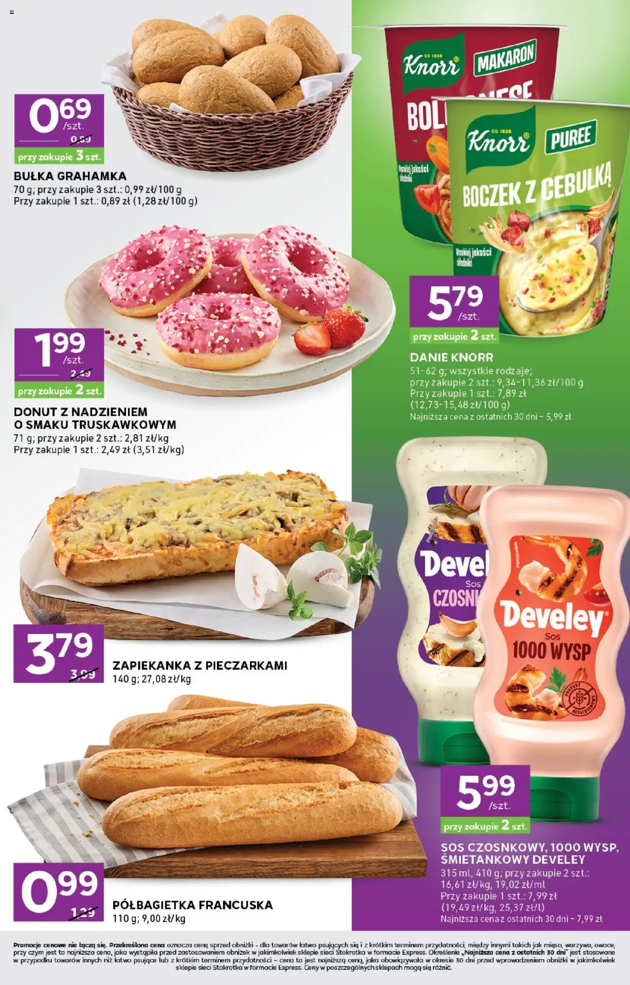 Stokrotka Gazetka - Express od 13.08.2025 | Strona: 3 | Produkty: Boczek, Bułka, Makaron, Sos