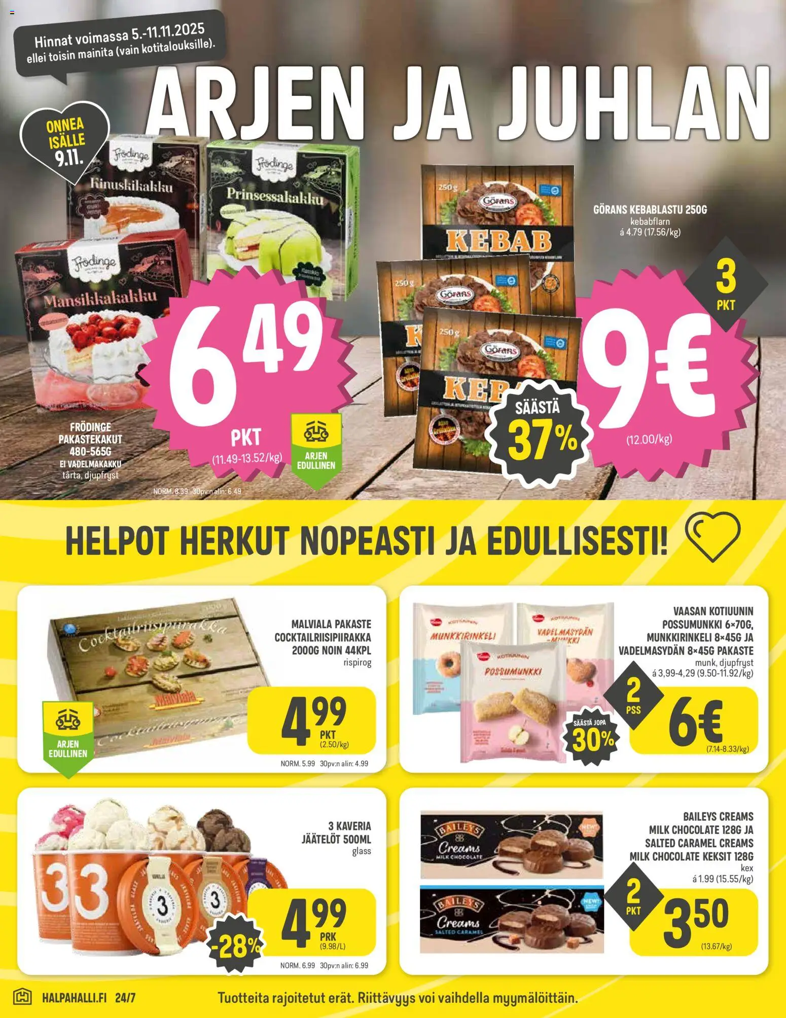 Halpa Halli tarjoukset – voimassa 05.11.2025 alkaen | Sivu: 4 | Tuotteet: Voi, Keksit