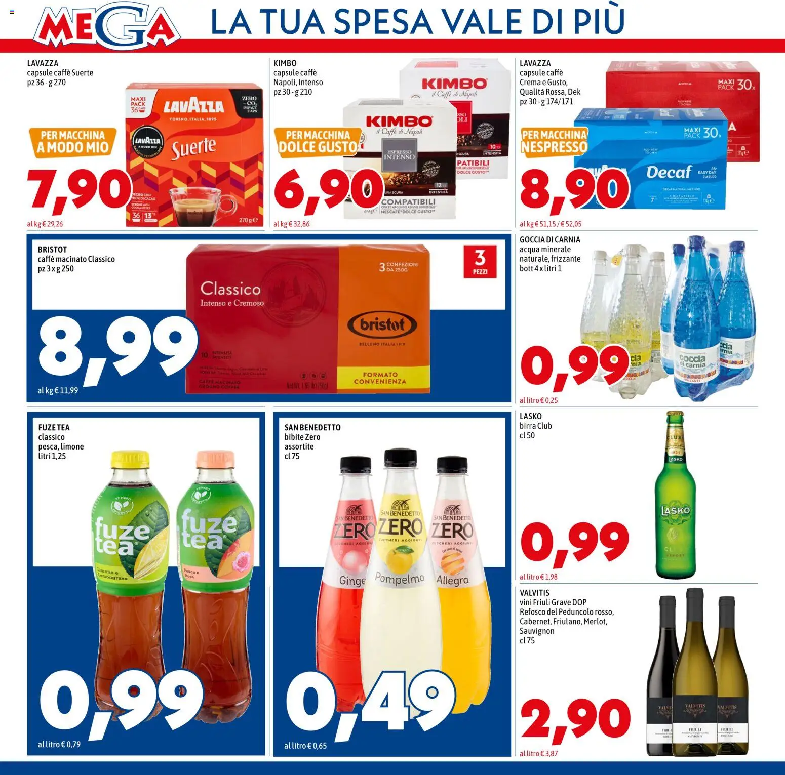 Volantino Mega del 12.02.2026 | Pagina: 10 | Prodotti: Caffè, Limone, Lavazza, Macinato