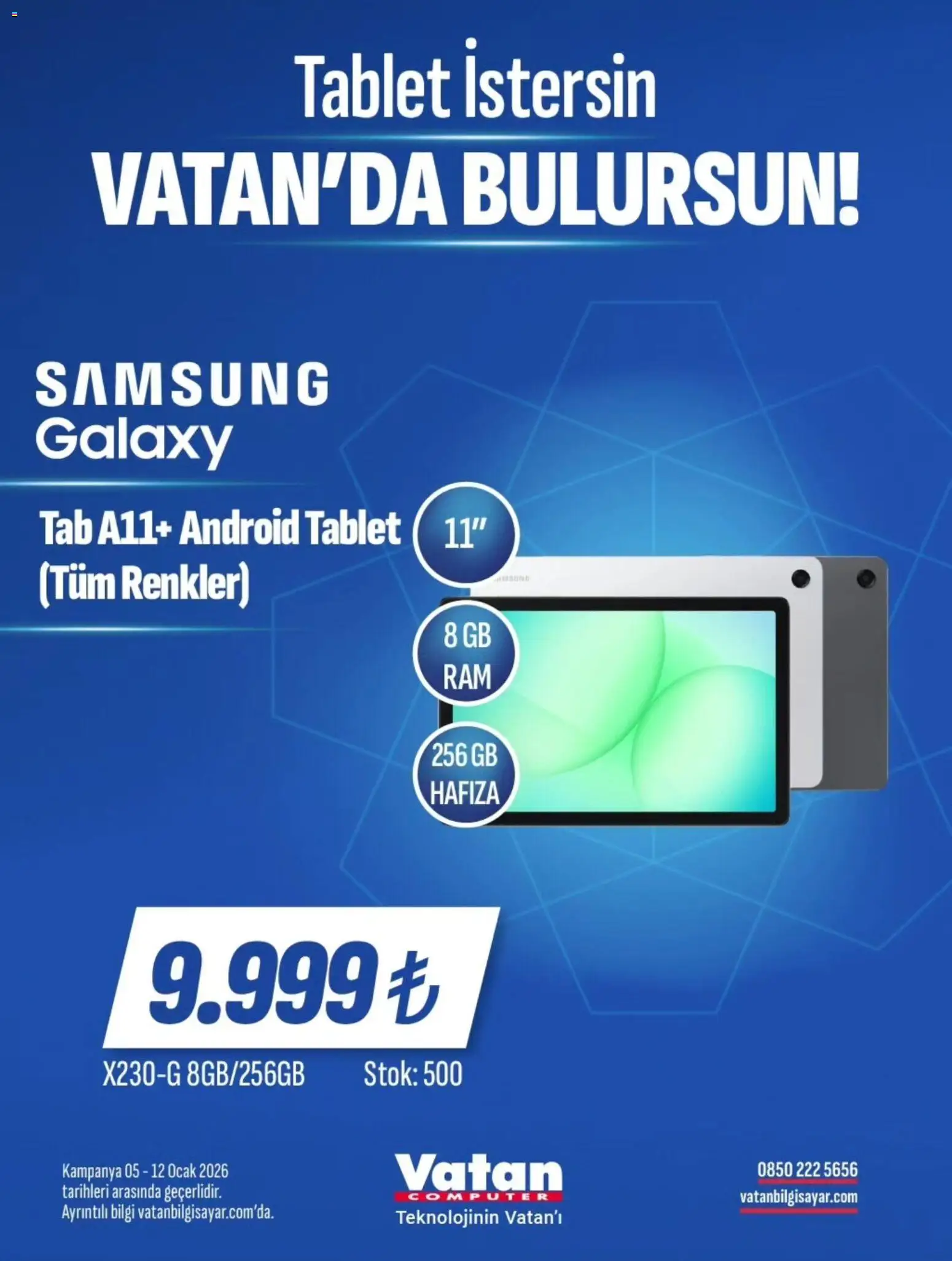 Vatan Bilgisayar İndirim - 05.01.2026 tarihinden itibaren geçerlidir | Sayfa: 7 | Ürünler: Tablet, Ocak