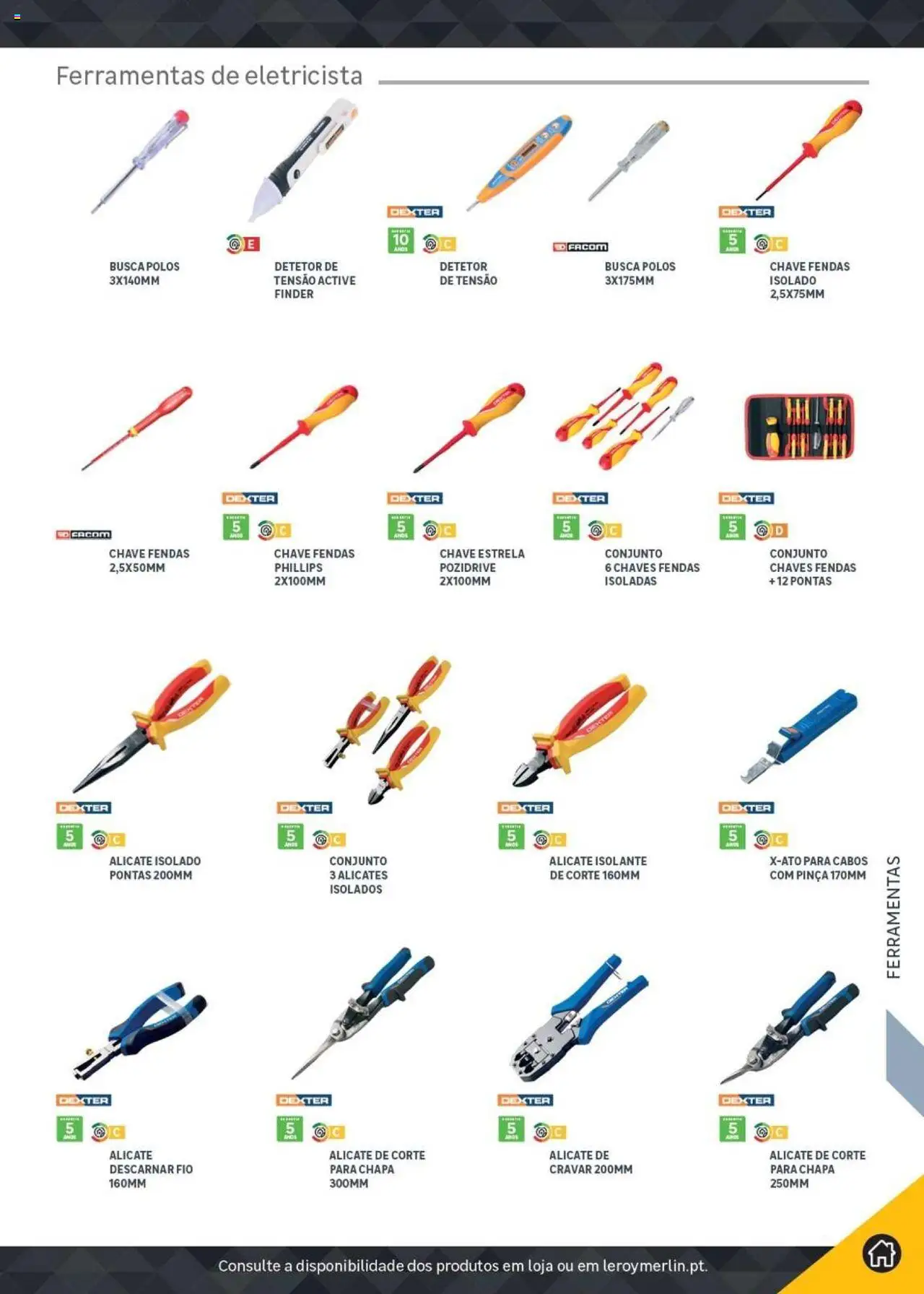 Leroy Merlin Catálogo │ válido de 18.11.2024 | Página: 365 | Produtos: Polos, Alicate, Pinça, Ferramentas