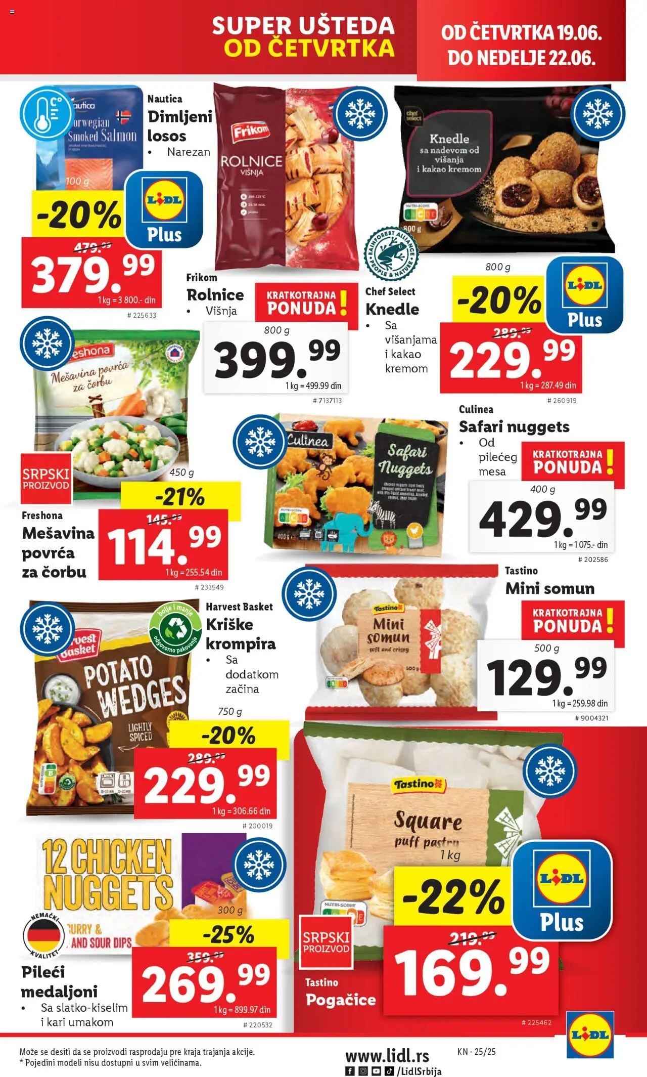Lidl katalog - važi od 19.06.2025 | Strana: 21 | Proizvode: Somun, Višnja, Pakovanje, Knedle