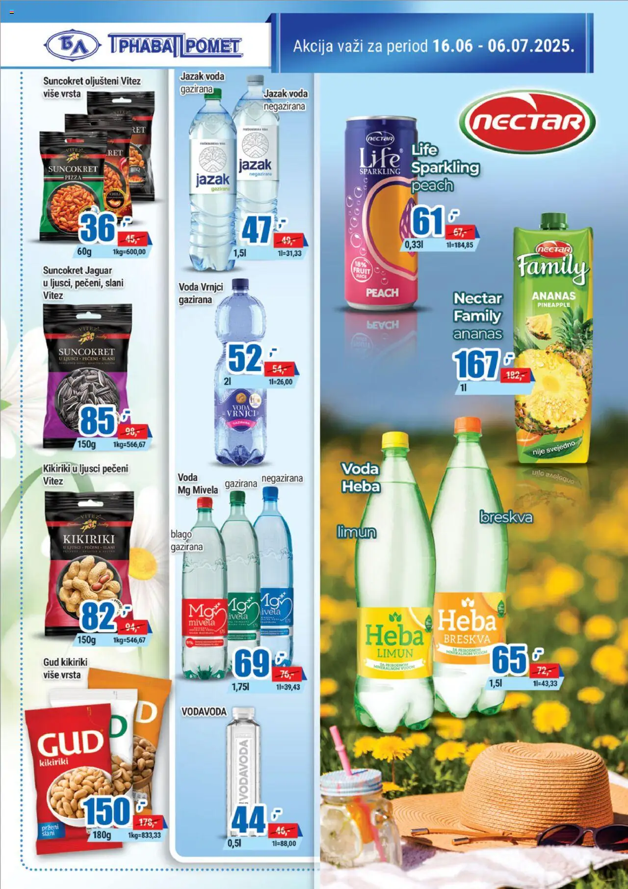 Trnava Promet katalog - važi od 16.06.2025 | Strana: 16 | Proizvode: Ananas, Voda, Kikiriki, Breskva