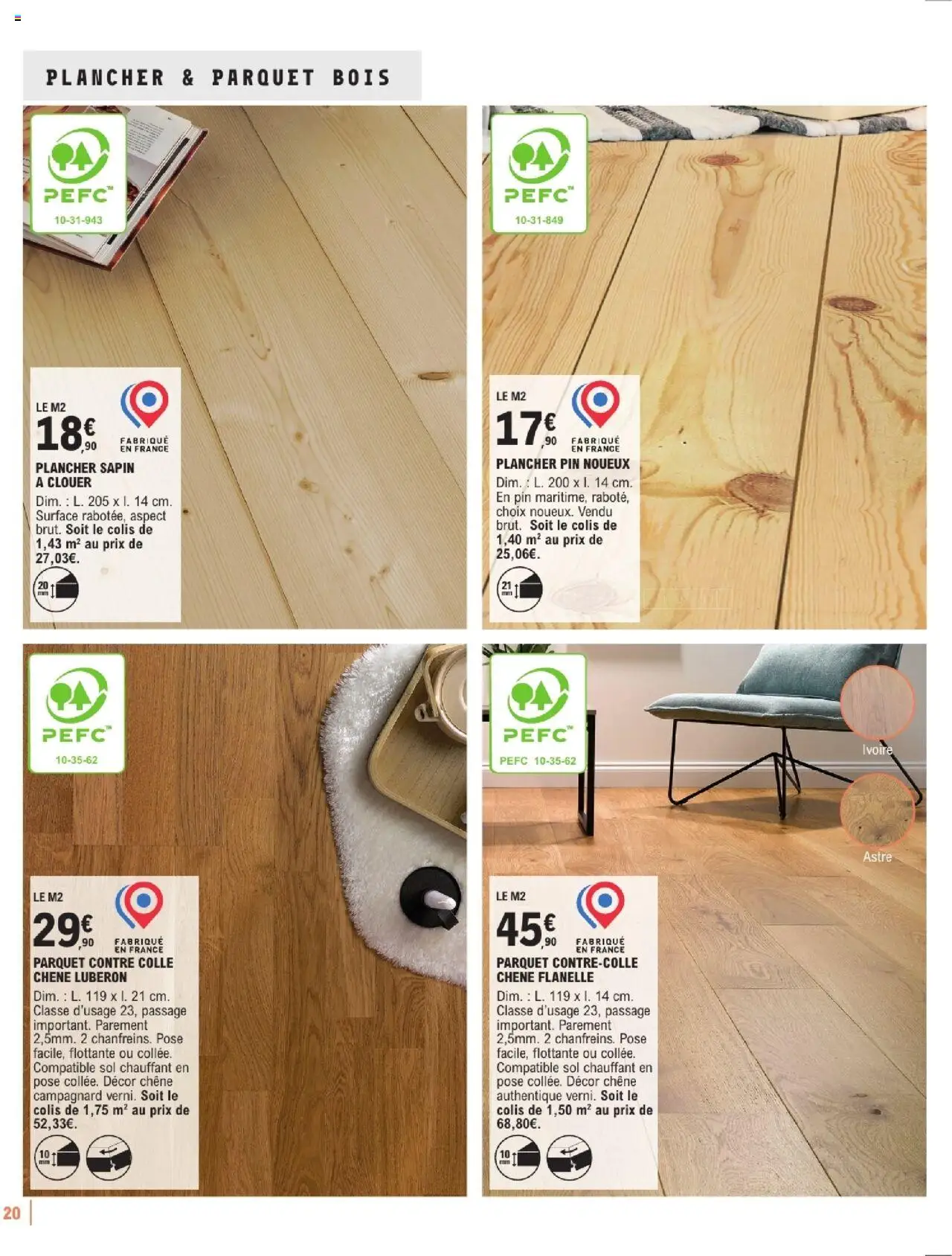 {H1} | Page: 20 | Produits: Parquet, Colle