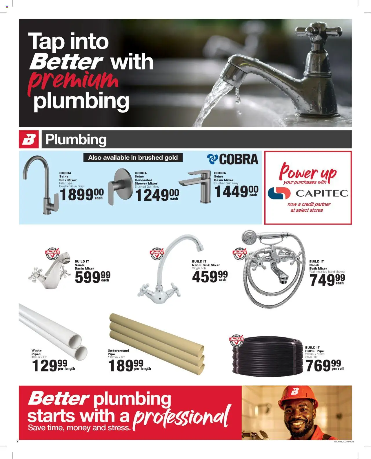 Build It - Western Cape - Weekly Specials │ valid from 21.08.2025 | Page: 2 | Products: Mixer, Bath, Basin, Sink
