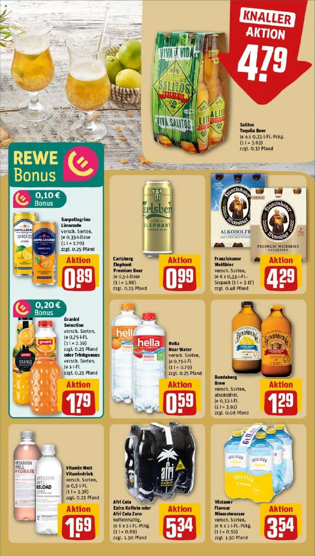 Rewe prospekt Dillingen	 - gültig ab dem 29.06.2025 | Seite: 16 | Produkte: Limonade, Mineralwasser, Hella, Granini