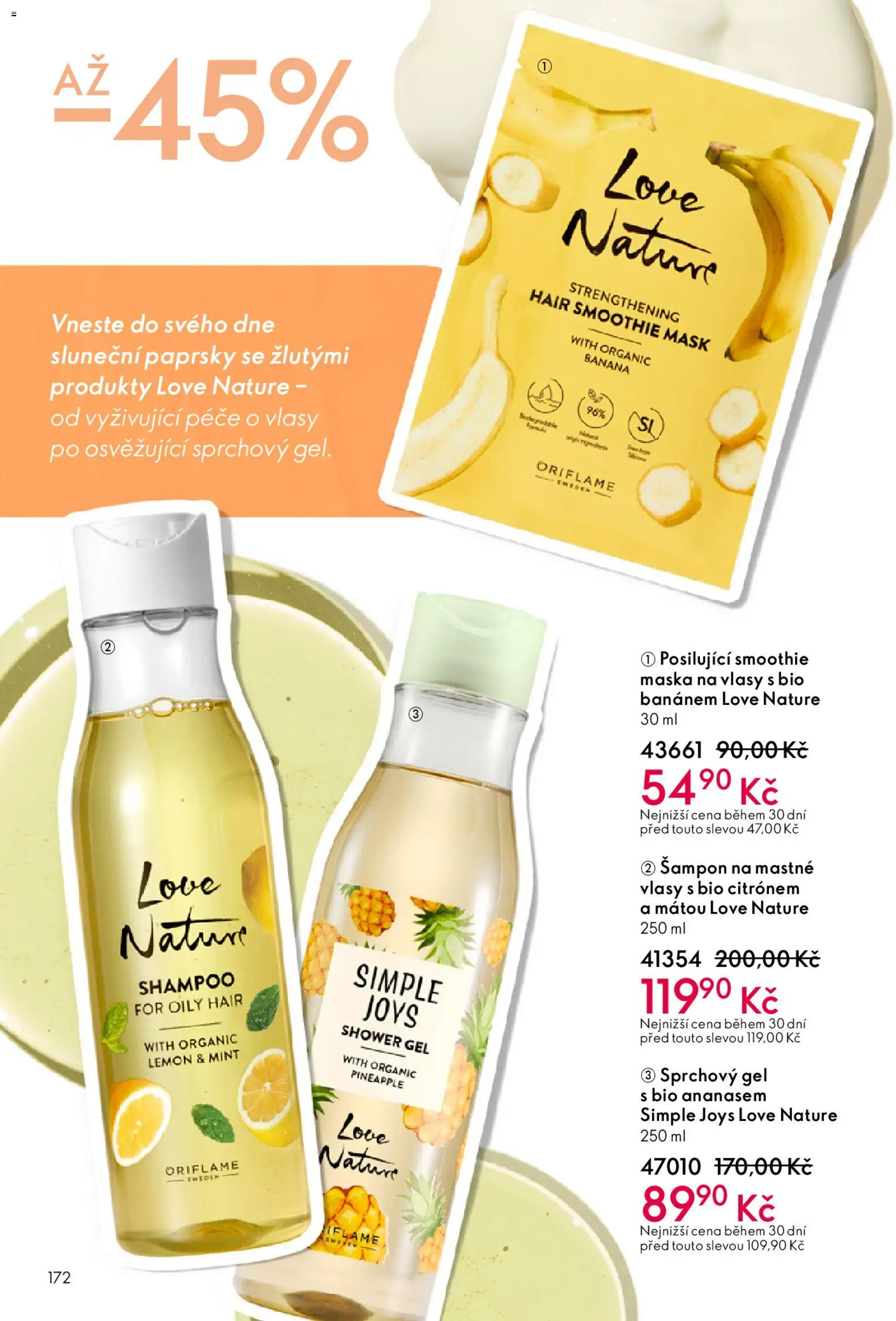 Oriflame katalog č.03/2026 od 11.02.2026 | Strana: 172 | Produkty: Sprchový gel, Šampon, Maska na vlasy, Maska