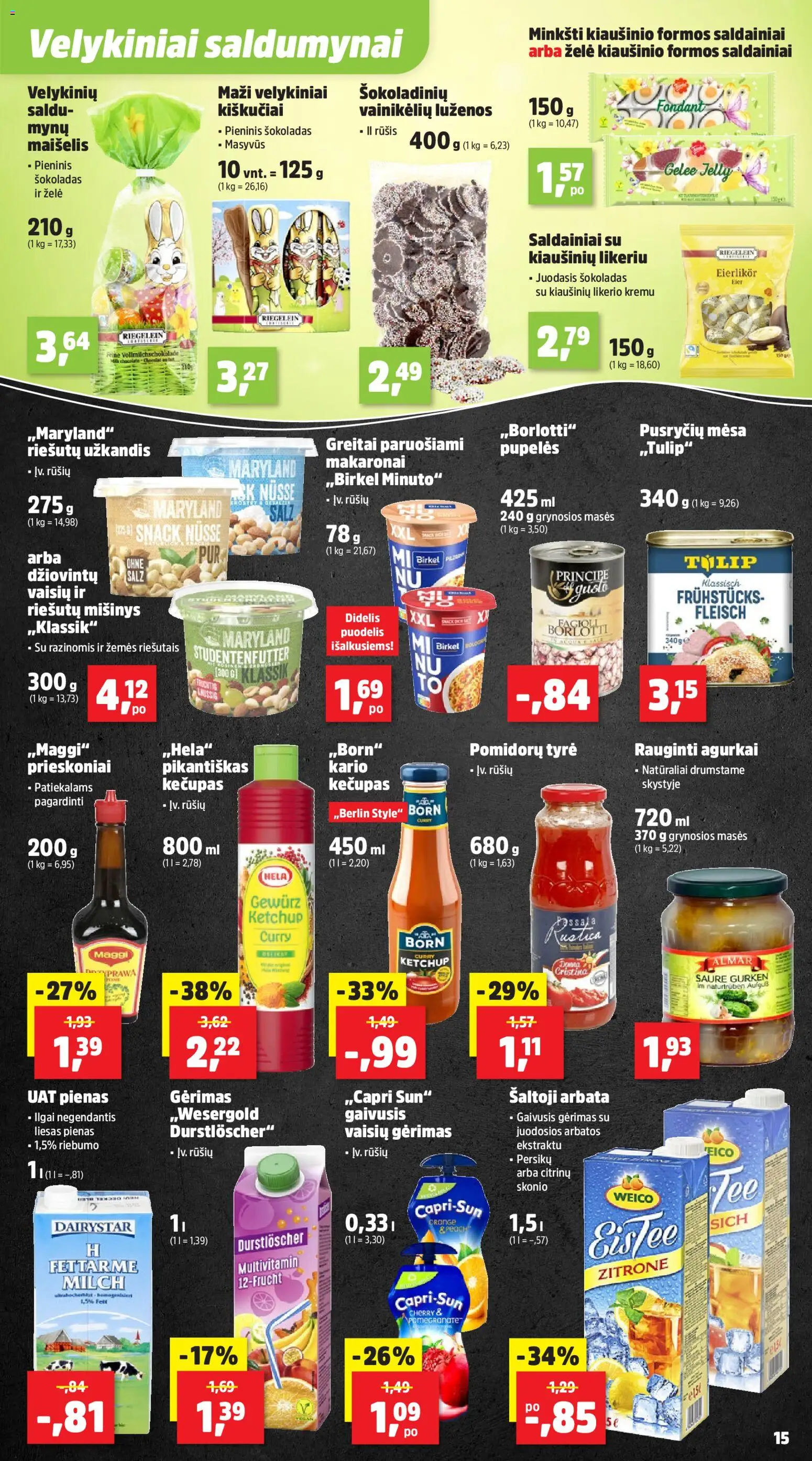 Thomas Philipps akcijos nuo 02.03.2026 | Puslapis: 15 | Prekių: Agurkai, Pienas, Prieskoniai, Kečupas
