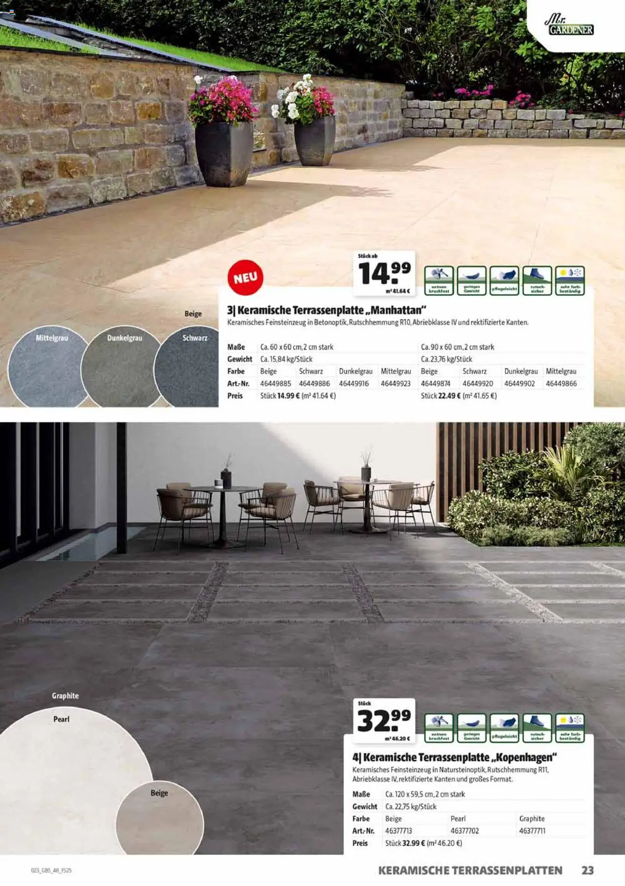 HERKULES Gartenbaustoffe - gültig ab dem 28.07.2025 | Seite: 23 | Produkte: Gewicht