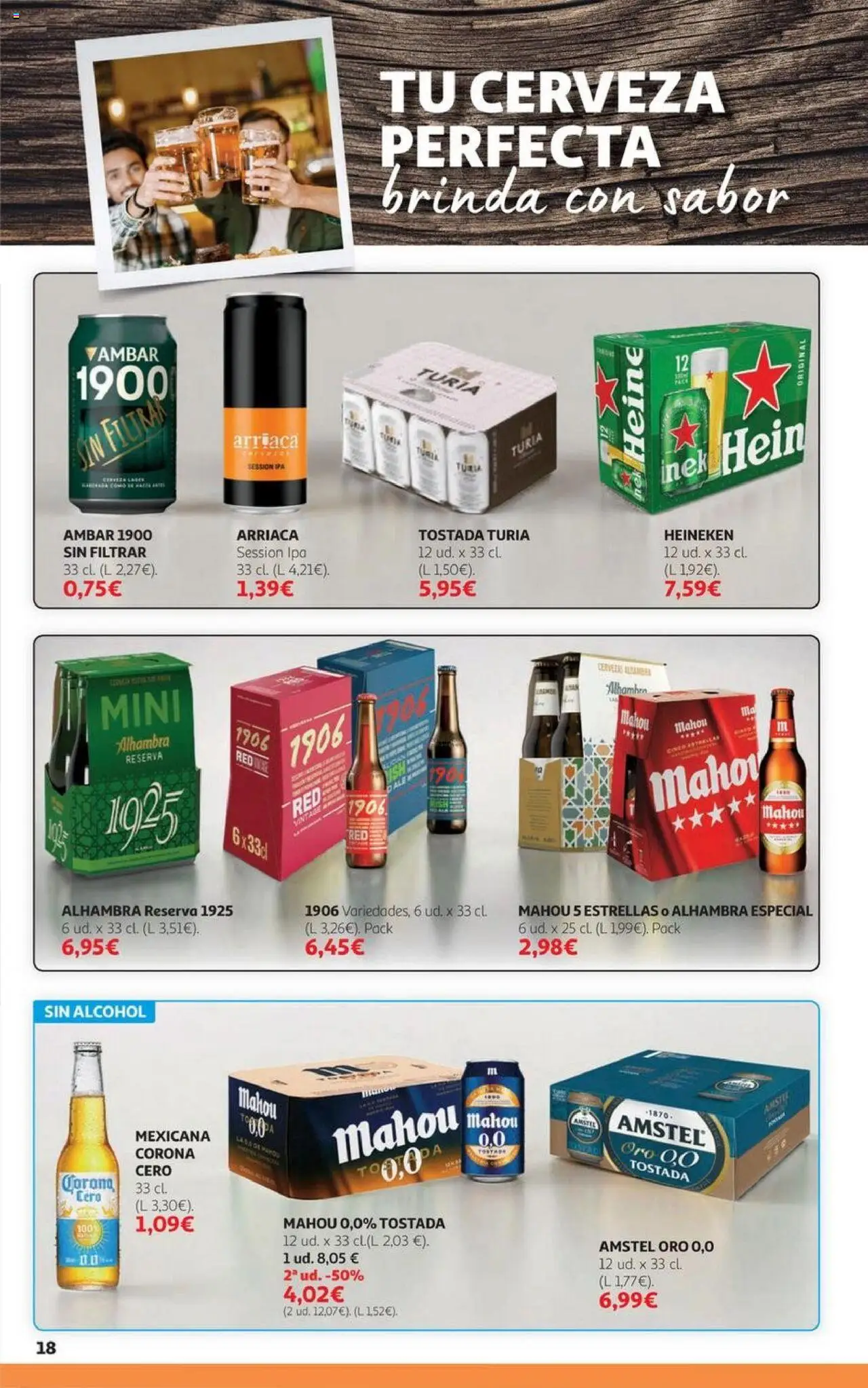 Alcampo - HP Castilla León │ válido desde el 06.10.2025 | Página: 18 | Productos: Cerveza, Σπανάκι